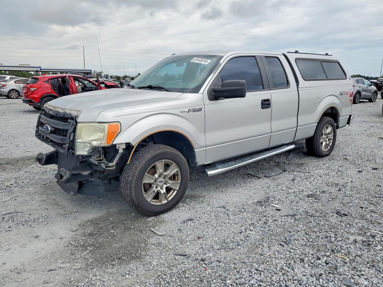 2013 Ford F150 Super Cab Silver vin: 1FTFX1CF6DFC32665