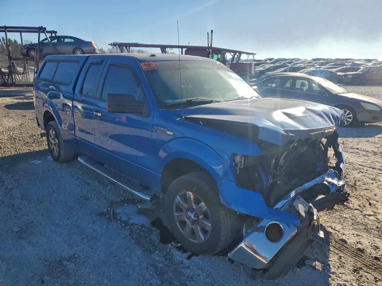2013 Ford F150 Super Cab Blue vin: 1FTFX1CF6DKF75726