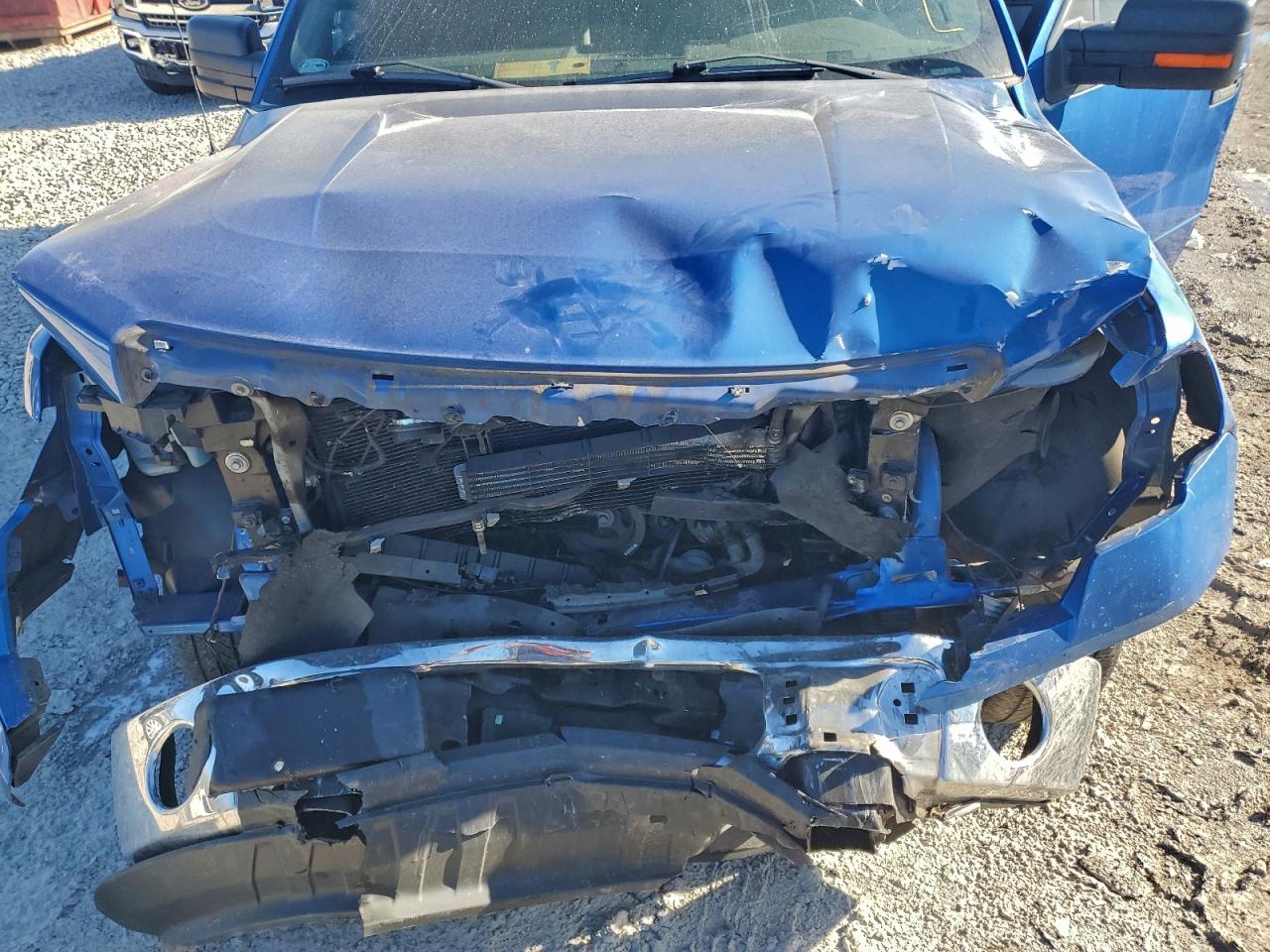 2013 Ford F150 Super Cab Blue vin: 1FTFX1CF6DKF75726
