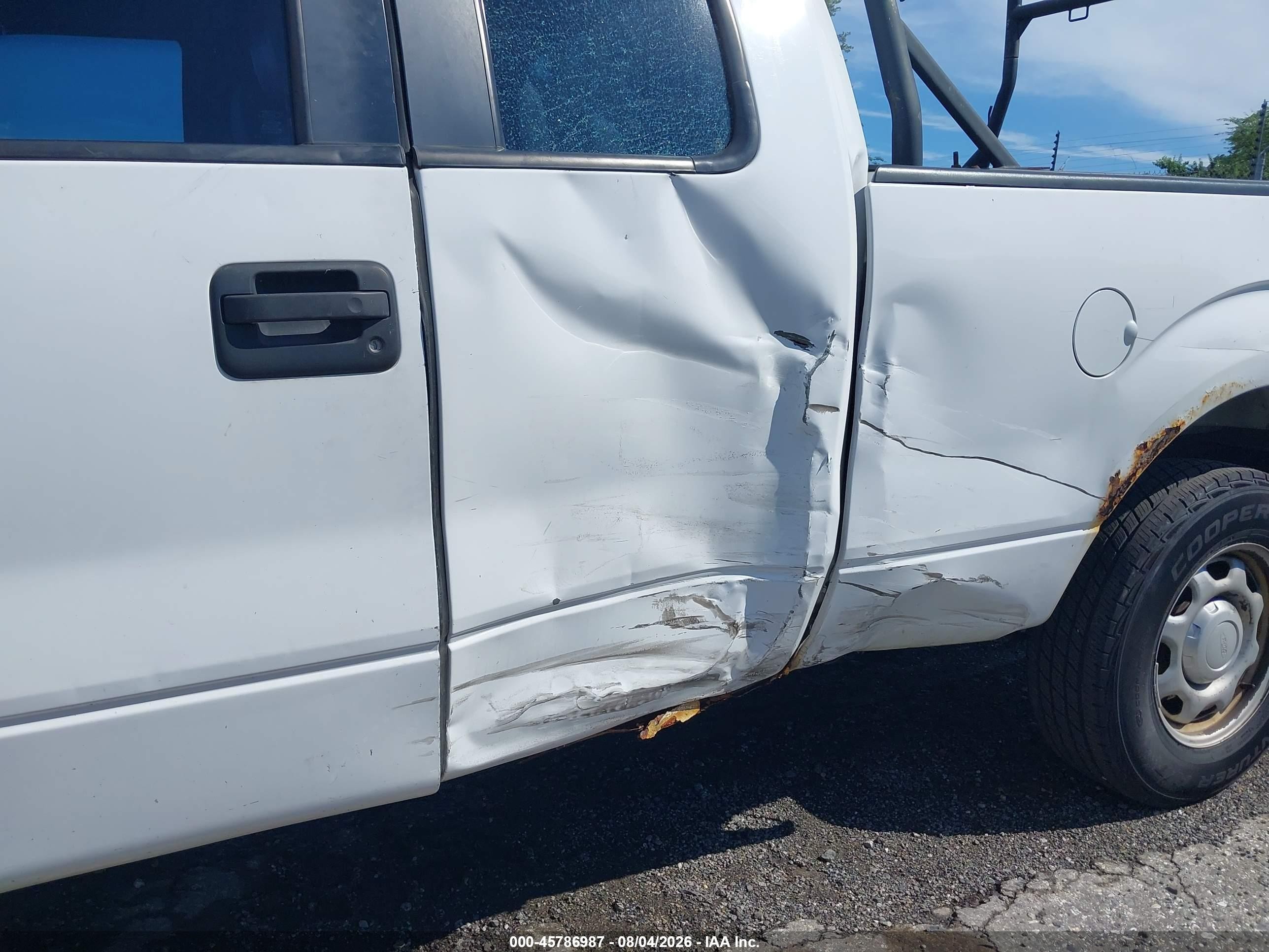 2014 Ford F-150 Xl White vin: 1FTFX1CF6EKF57034