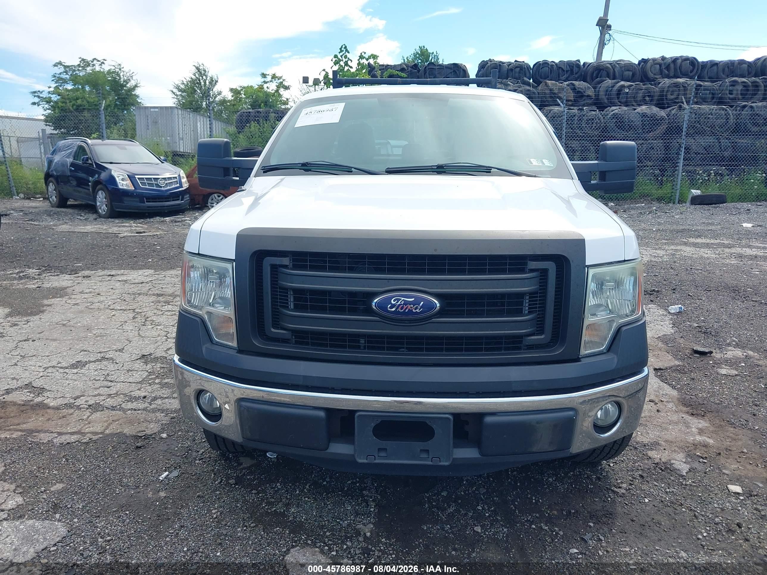 2014 Ford F-150 Xl White vin: 1FTFX1CF6EKF57034