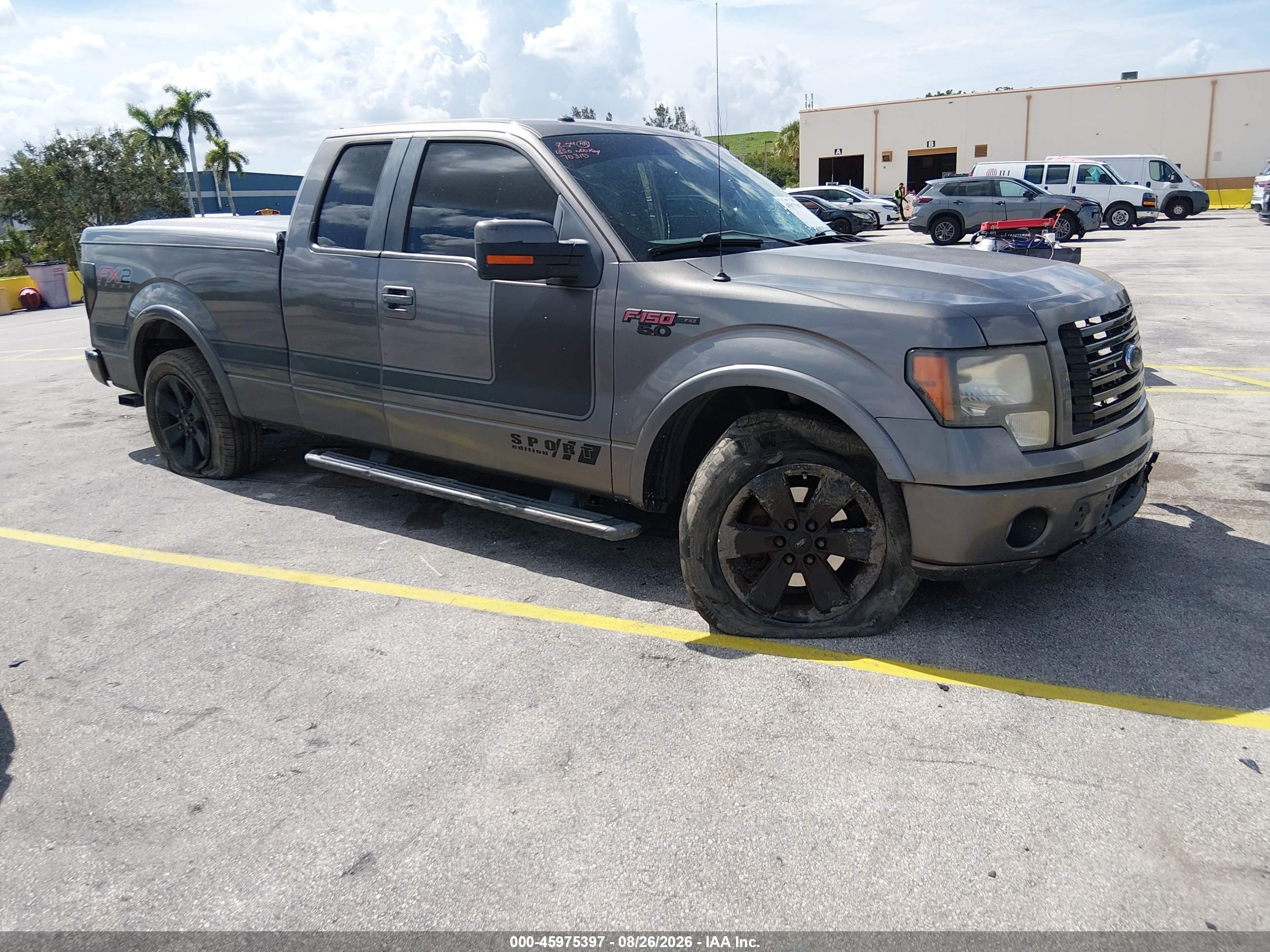 2012 Ford F-150 Fx2 Gray vin: 1FTFX1CF7CFC70310