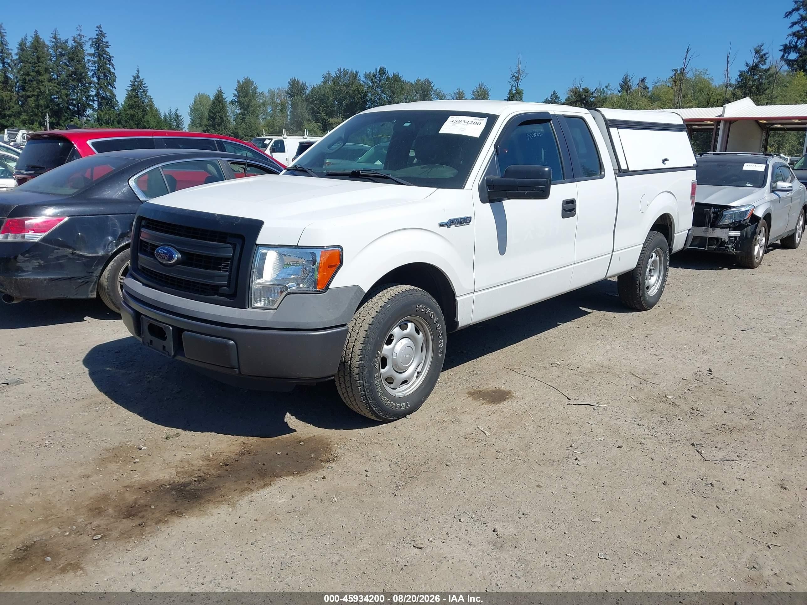 2013 Ford F-150 Xl White vin: 1FTFX1CF7DFC81292