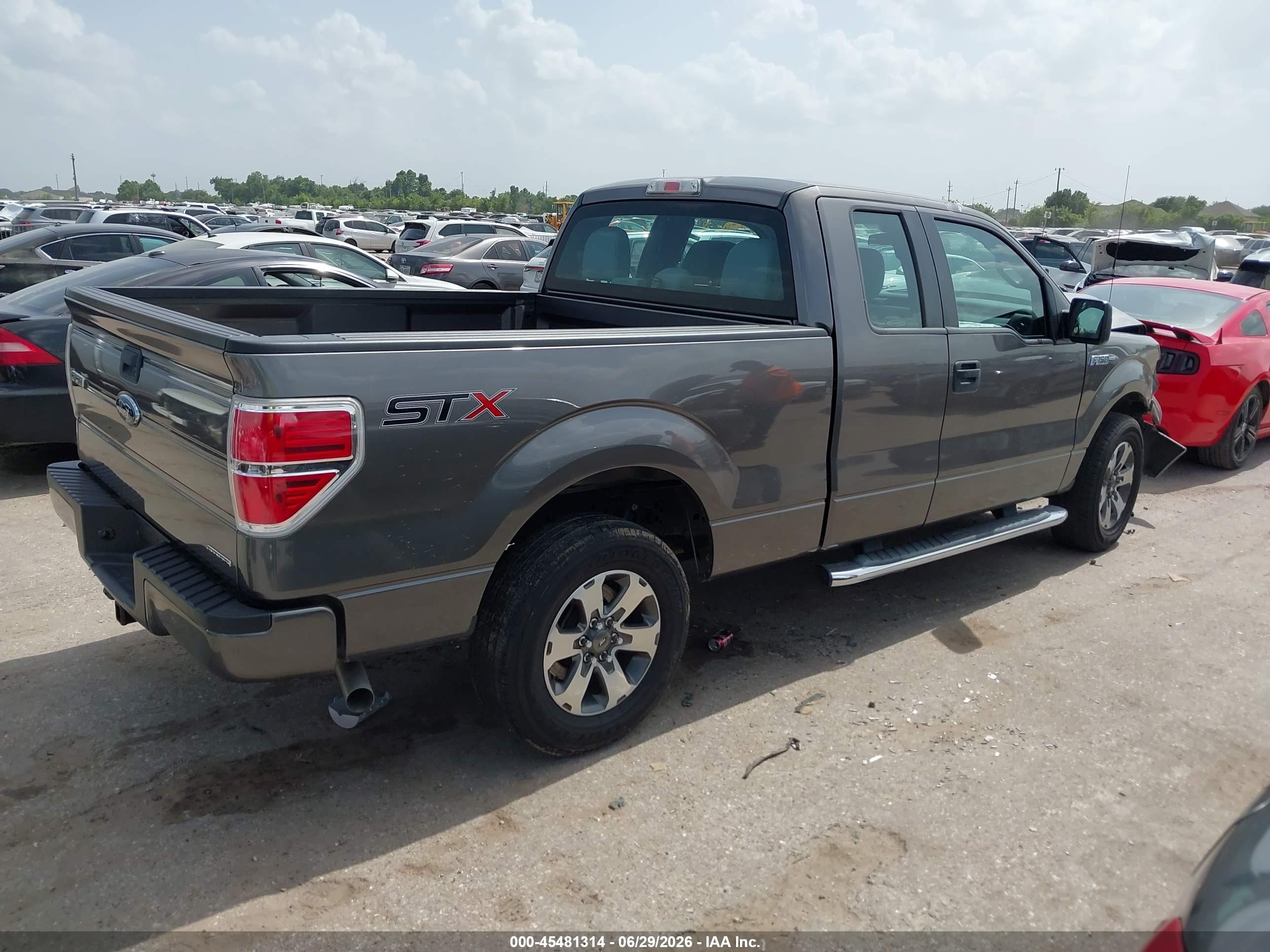 2014 Ford F-150 Stx Gray vin: 1FTFX1CF7EFC93668