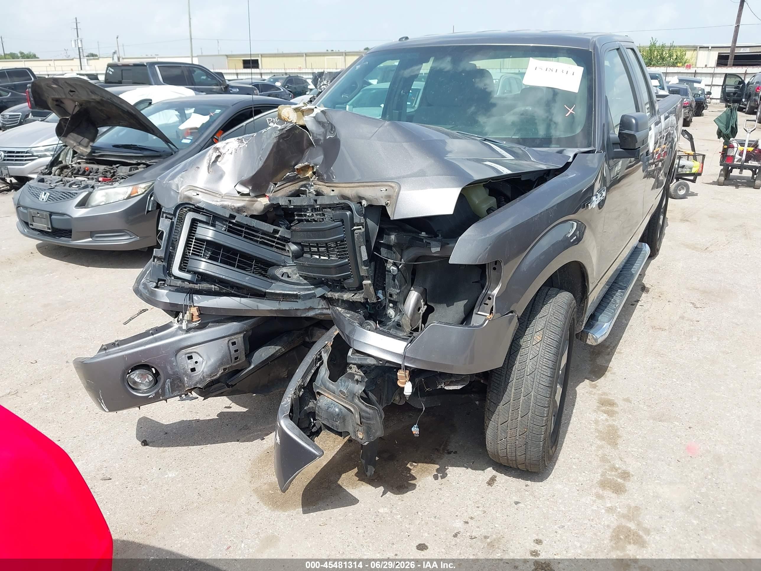 2014 Ford F-150 Stx Gray vin: 1FTFX1CF7EFC93668