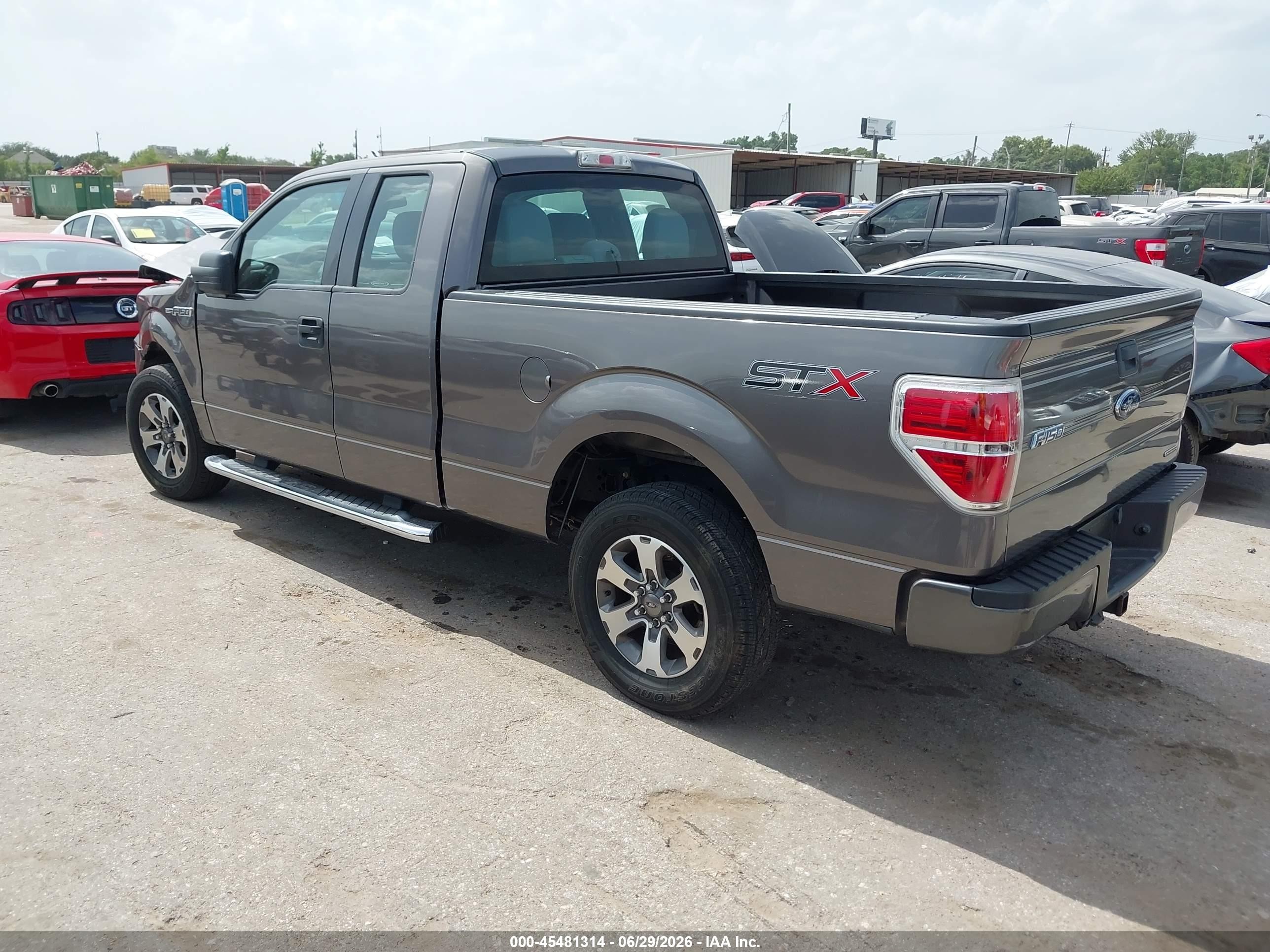 2014 Ford F-150 Stx Gray vin: 1FTFX1CF7EFC93668