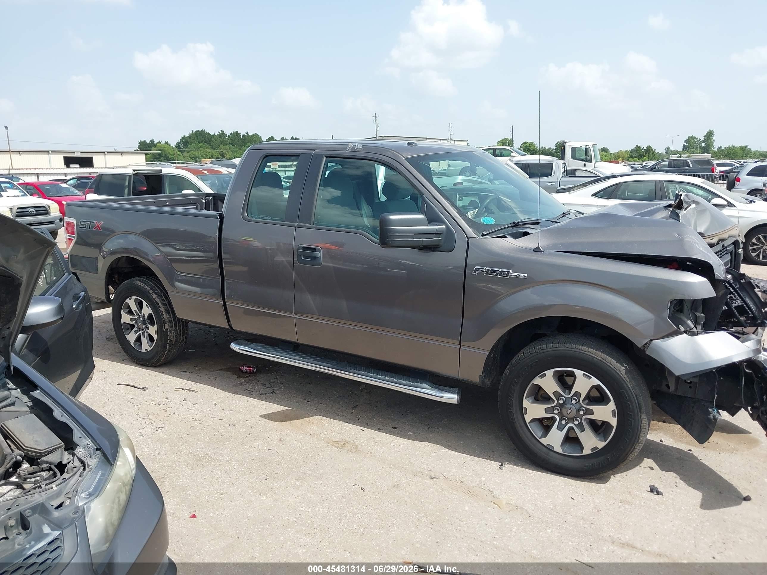 2014 Ford F-150 Stx Gray vin: 1FTFX1CF7EFC93668