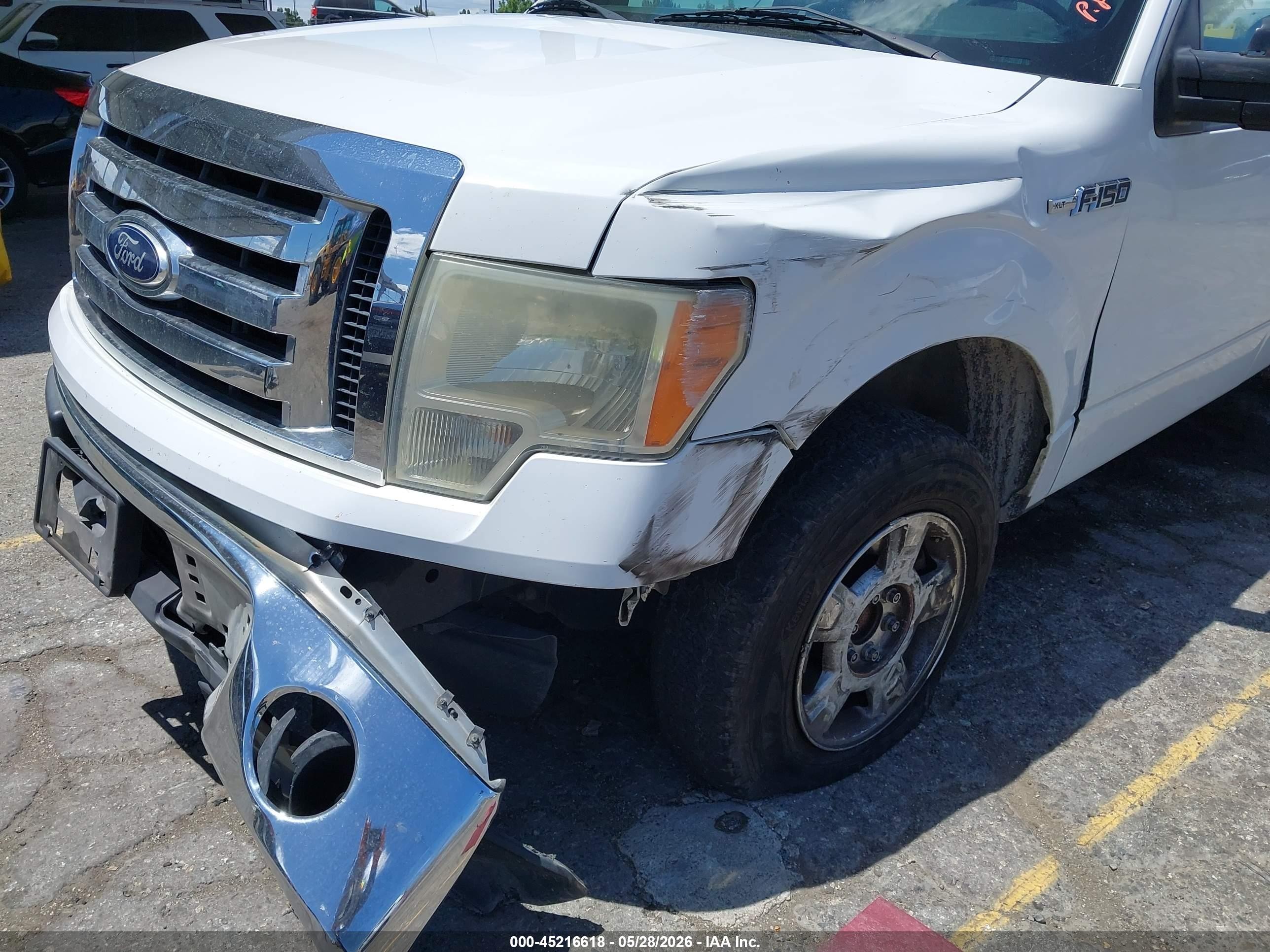 2012 Ford F-150 Xlt White vin: 1FTFX1CF8CFB95374