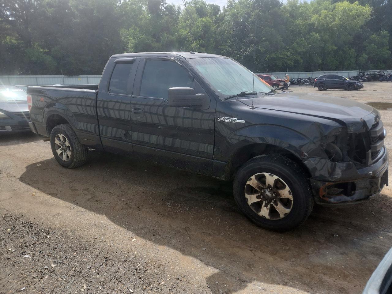 2013 Ford F150 Super Cab Black vin: 1FTFX1CF8DFA28451