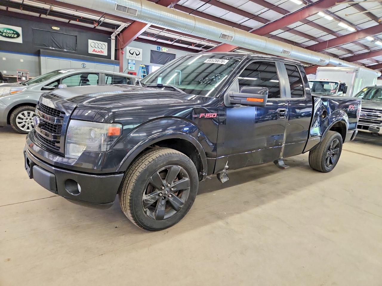 2013 Ford F150 Super Cab Black vin: 1FTFX1CF8DFA50966