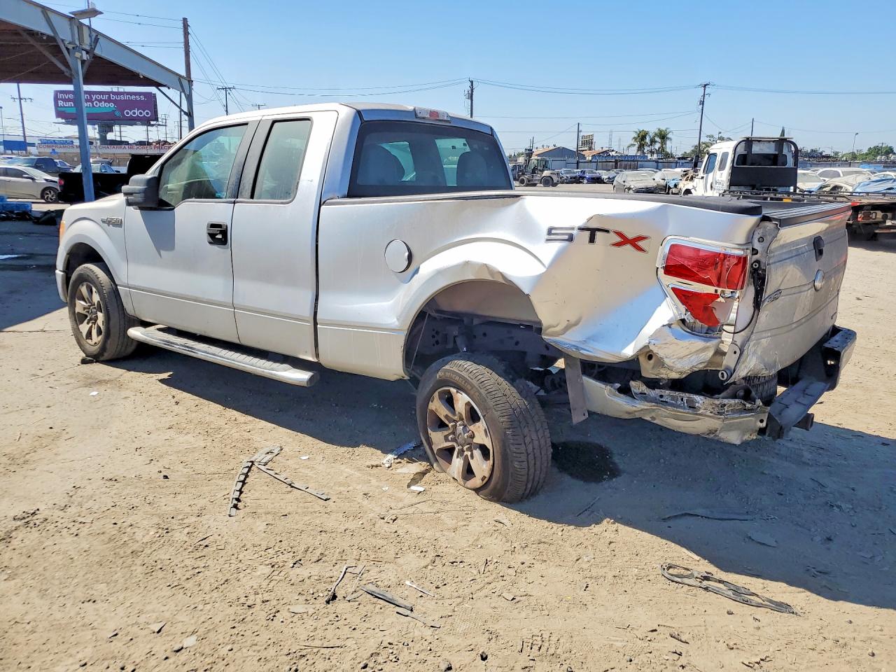 2013 Ford F150 Super Cab Silver vin: 1FTFX1CF8DFD34131