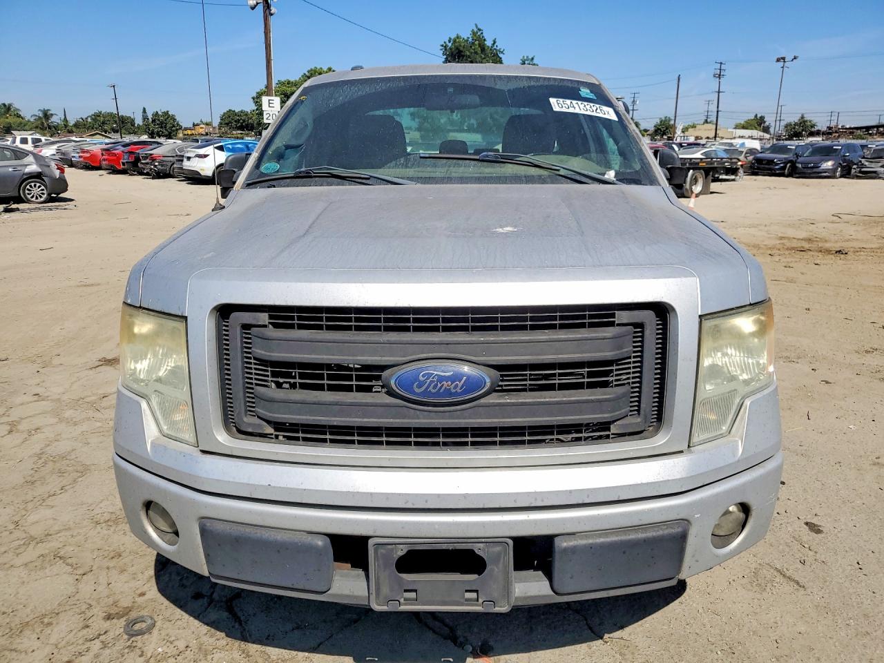 2013 Ford F150 Super Cab Silver vin: 1FTFX1CF8DFD34131