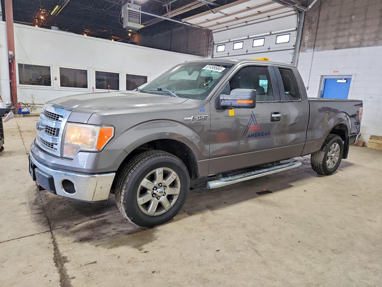 2014 Ford F150 Super Cab Gray vin: 1FTFX1CF8EKE98844