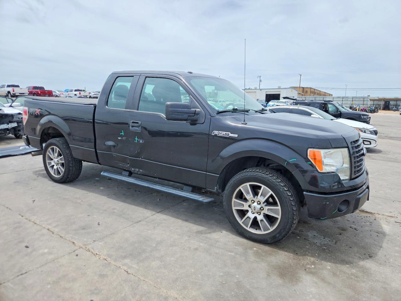 2014 Ford F150 Super Cab Black vin: 1FTFX1CF8EKF53549