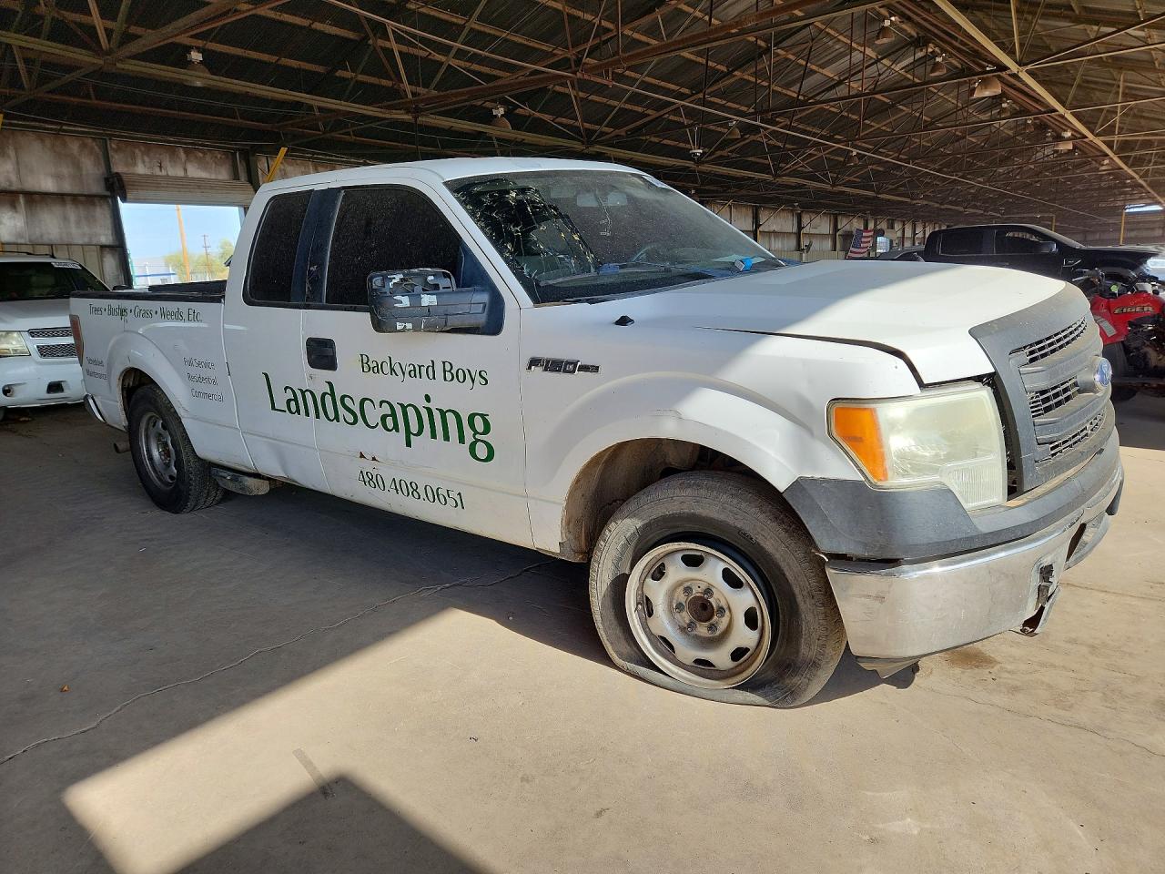 2014 Ford F150 Super Cab White vin: 1FTFX1CF8EKG33806