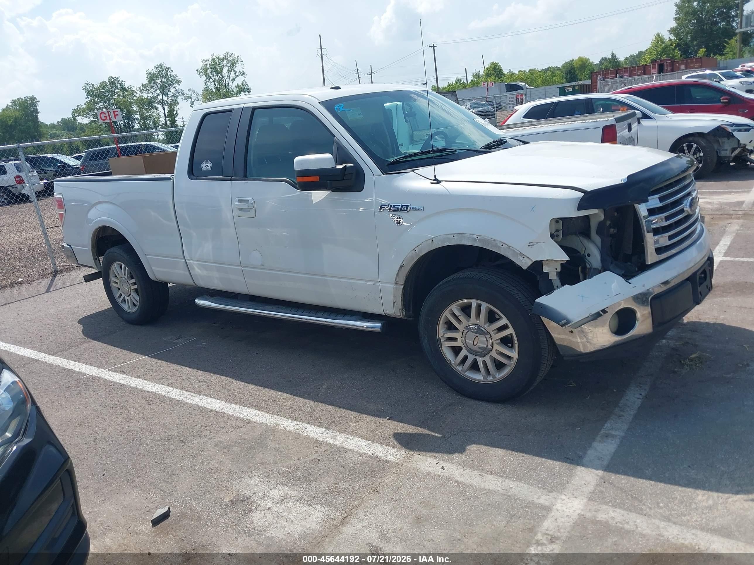 2011 Ford F-150 Lariat Белый vin: 1FTFX1CF9BFC66354