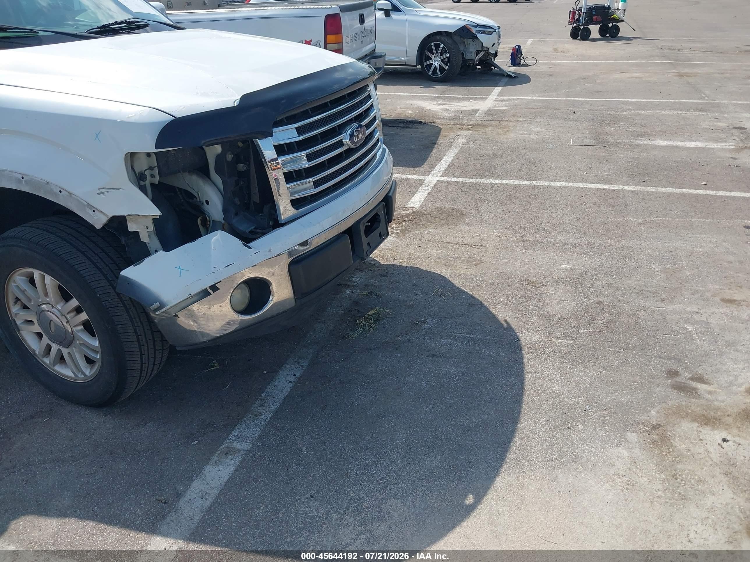 2011 Ford F-150 Lariat Белый vin: 1FTFX1CF9BFC66354