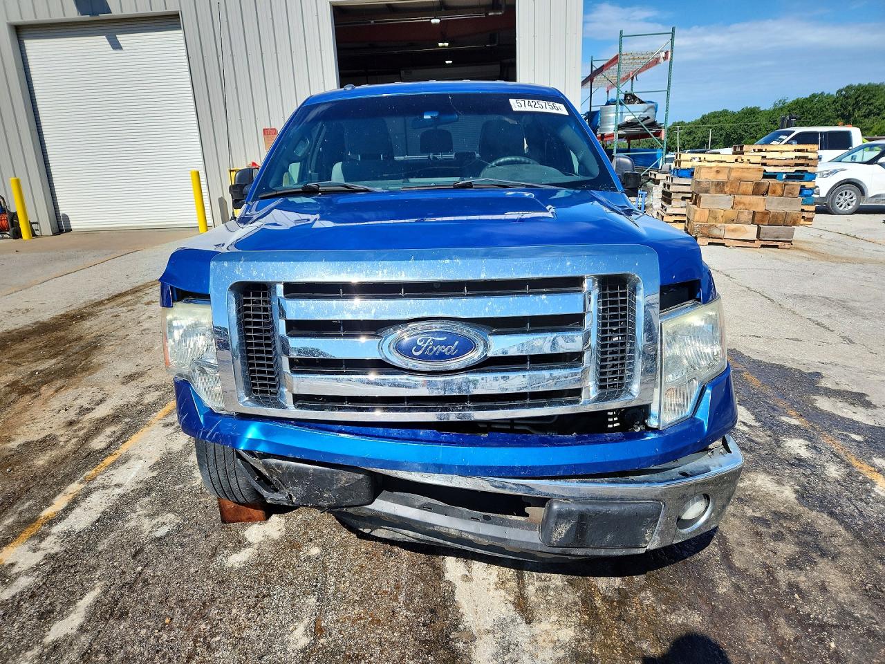 2012 Ford F150 Super Cab Blue vin: 1FTFX1CF9CFD06241