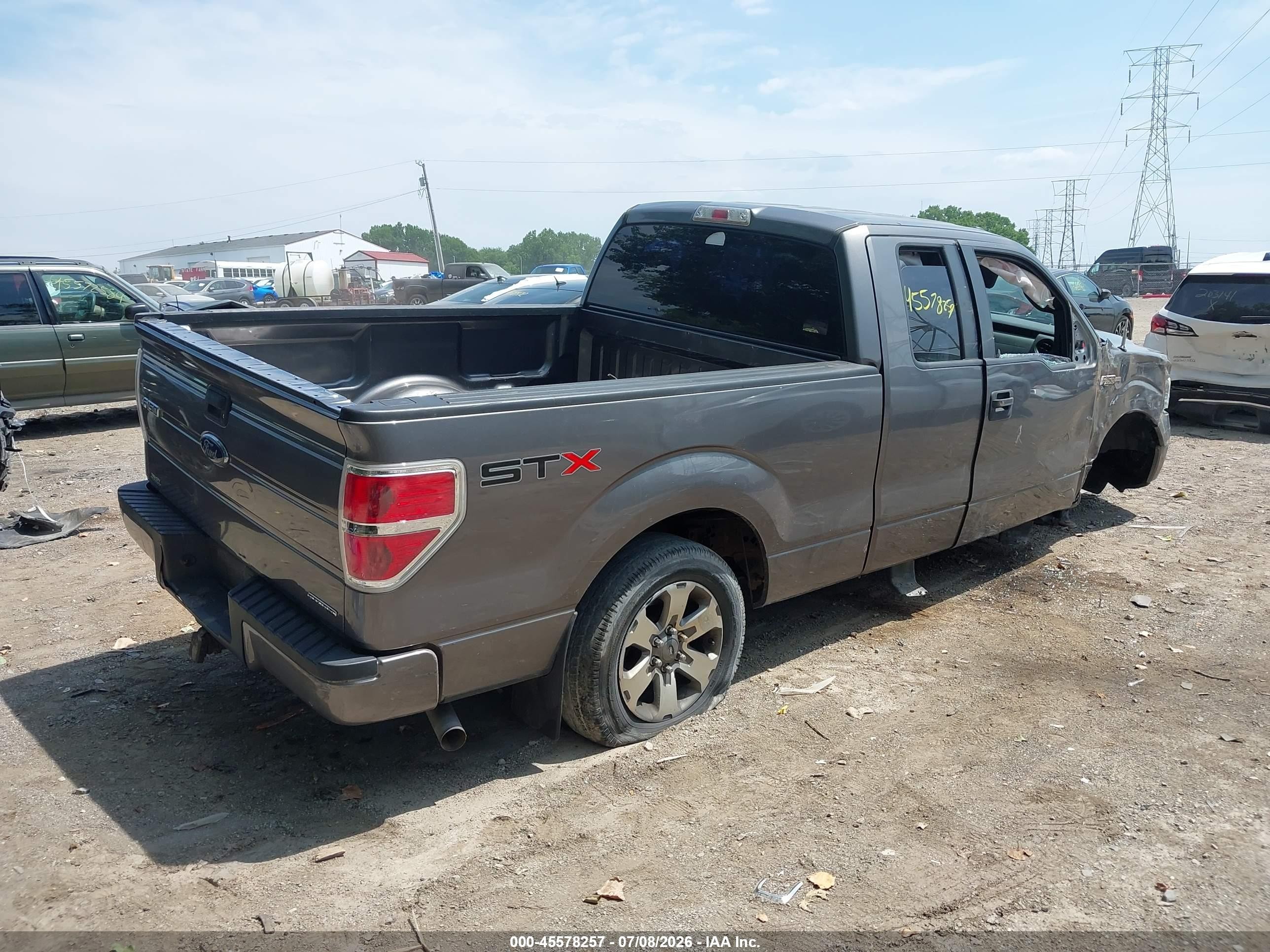 2013 Ford F-150 Stx Gray vin: 1FTFX1CF9DFB00774