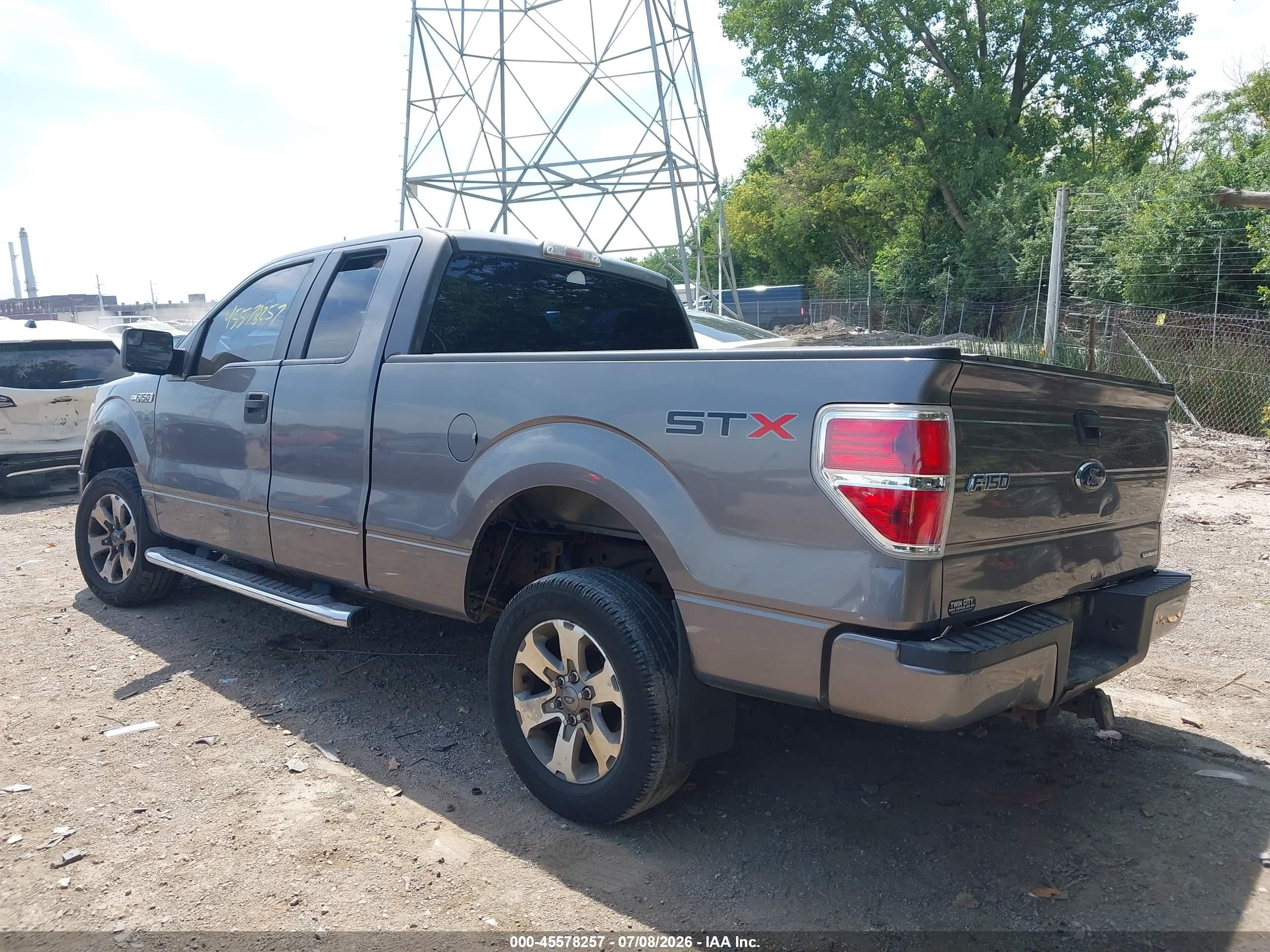 2013 Ford F-150 Stx Gray vin: 1FTFX1CF9DFB00774