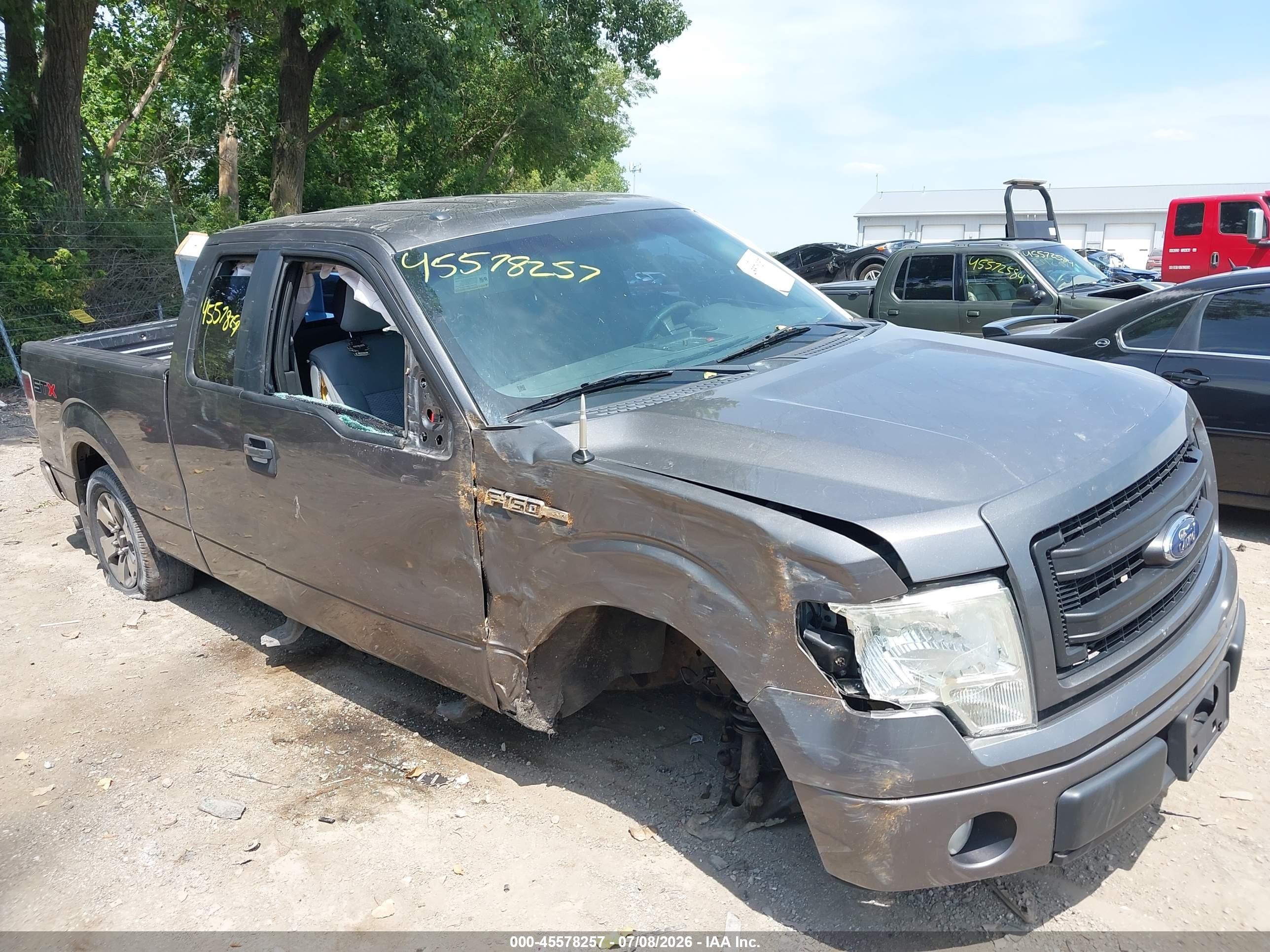 2013 Ford F-150 Stx Gray vin: 1FTFX1CF9DFB00774
