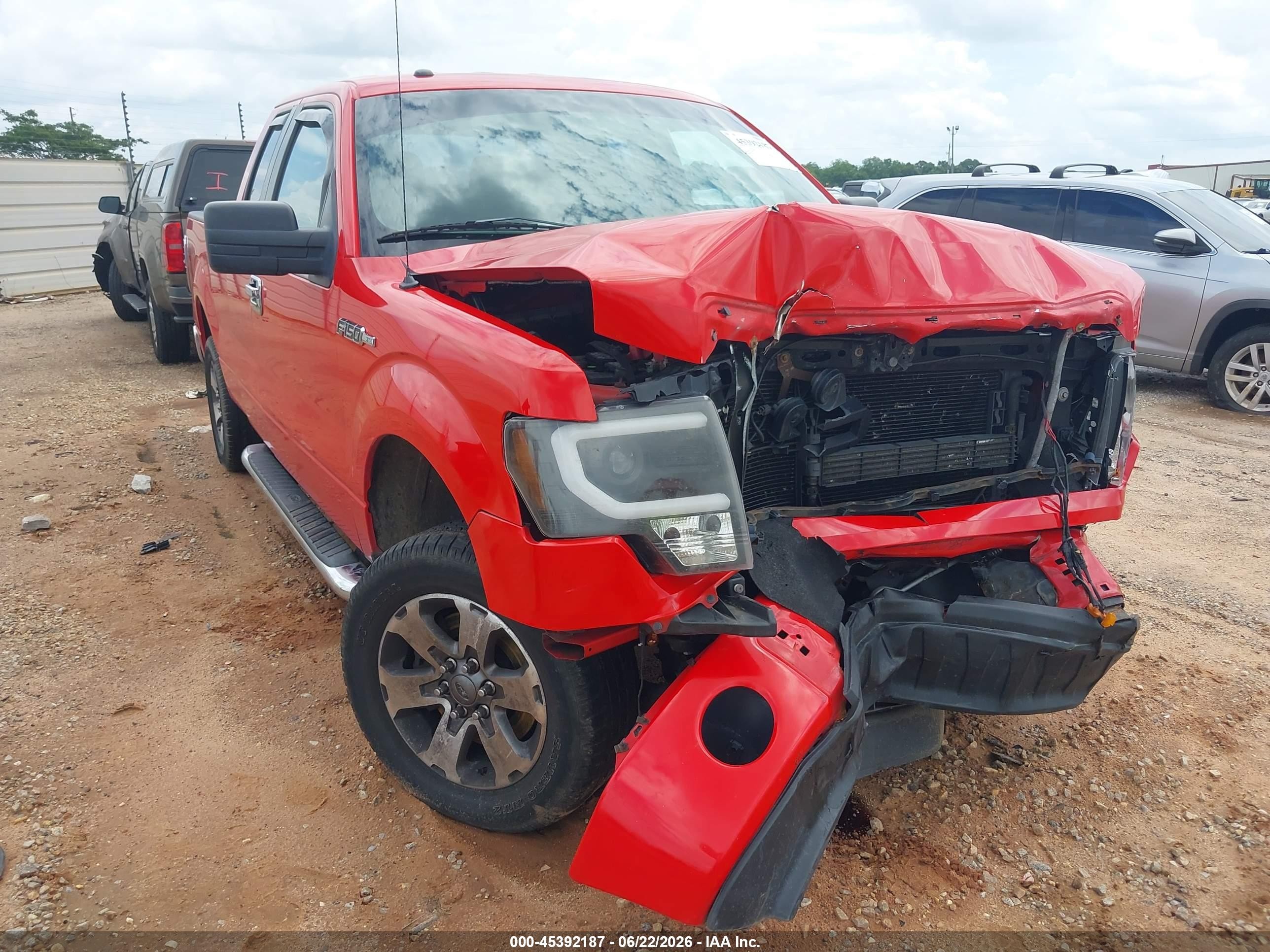 2013 Ford F-150 Stx Красный vin: 1FTFX1CF9DFD93785