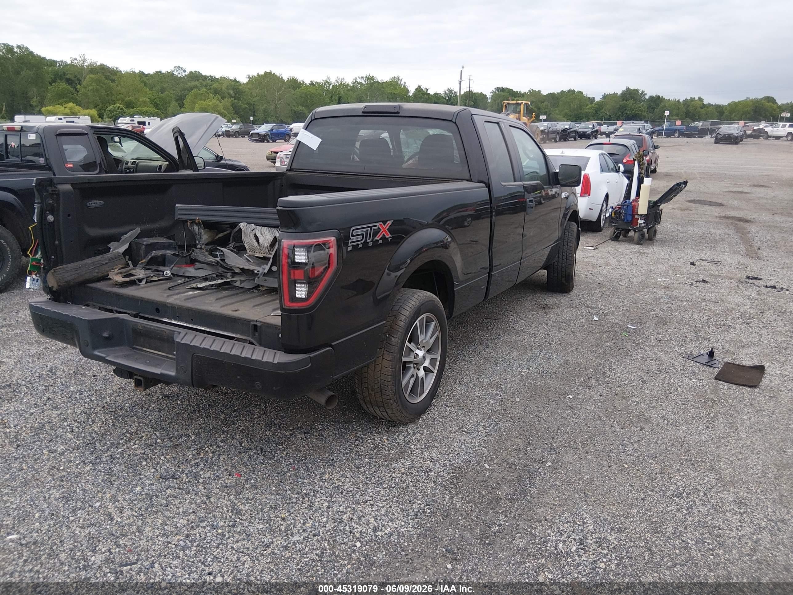 2014 Ford F-150 Stx Black vin: 1FTFX1CF9EFC64009
