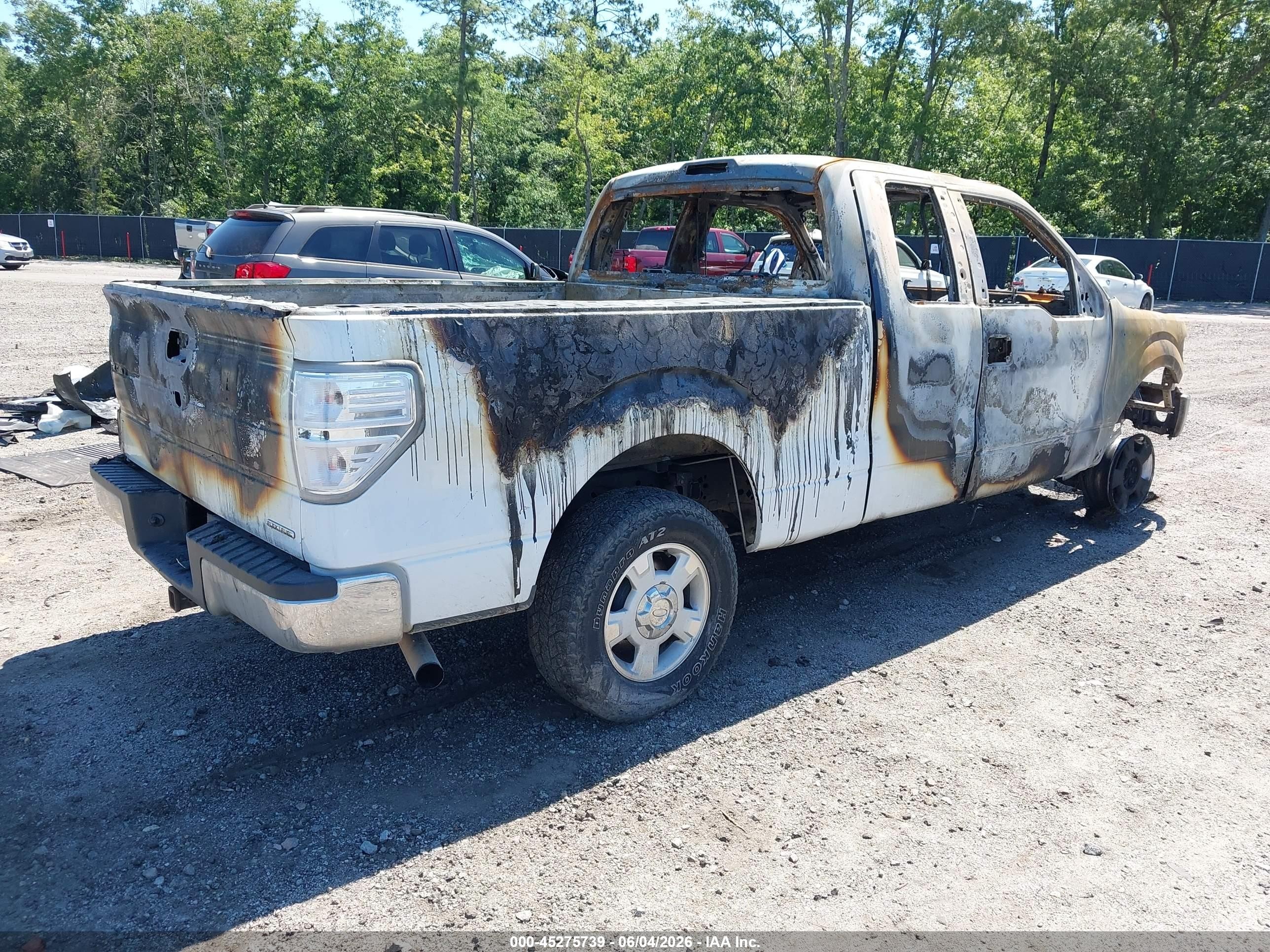 2011 Ford F-150 Xlt White vin: 1FTFX1CFXBKD53414
