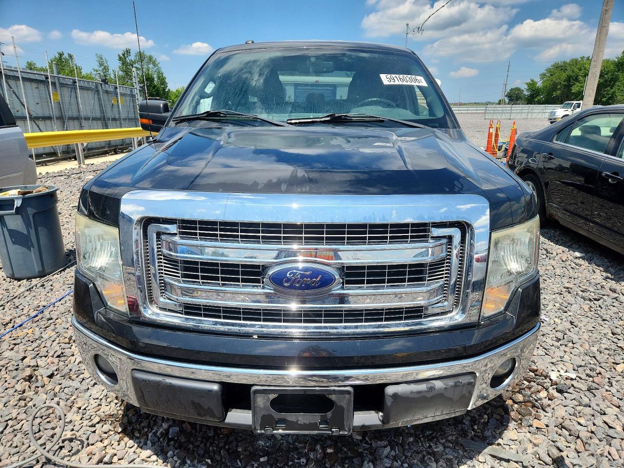 2013 Ford F150 Super Cab Black vin: 1FTFX1CFXDFA79577