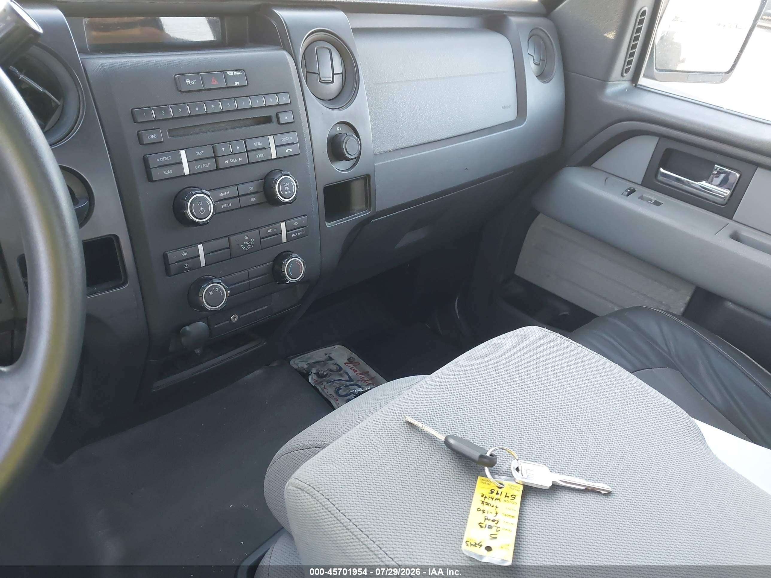 2013 Ford F-150 Xl White vin: 1FTFX1CFXDFB54195