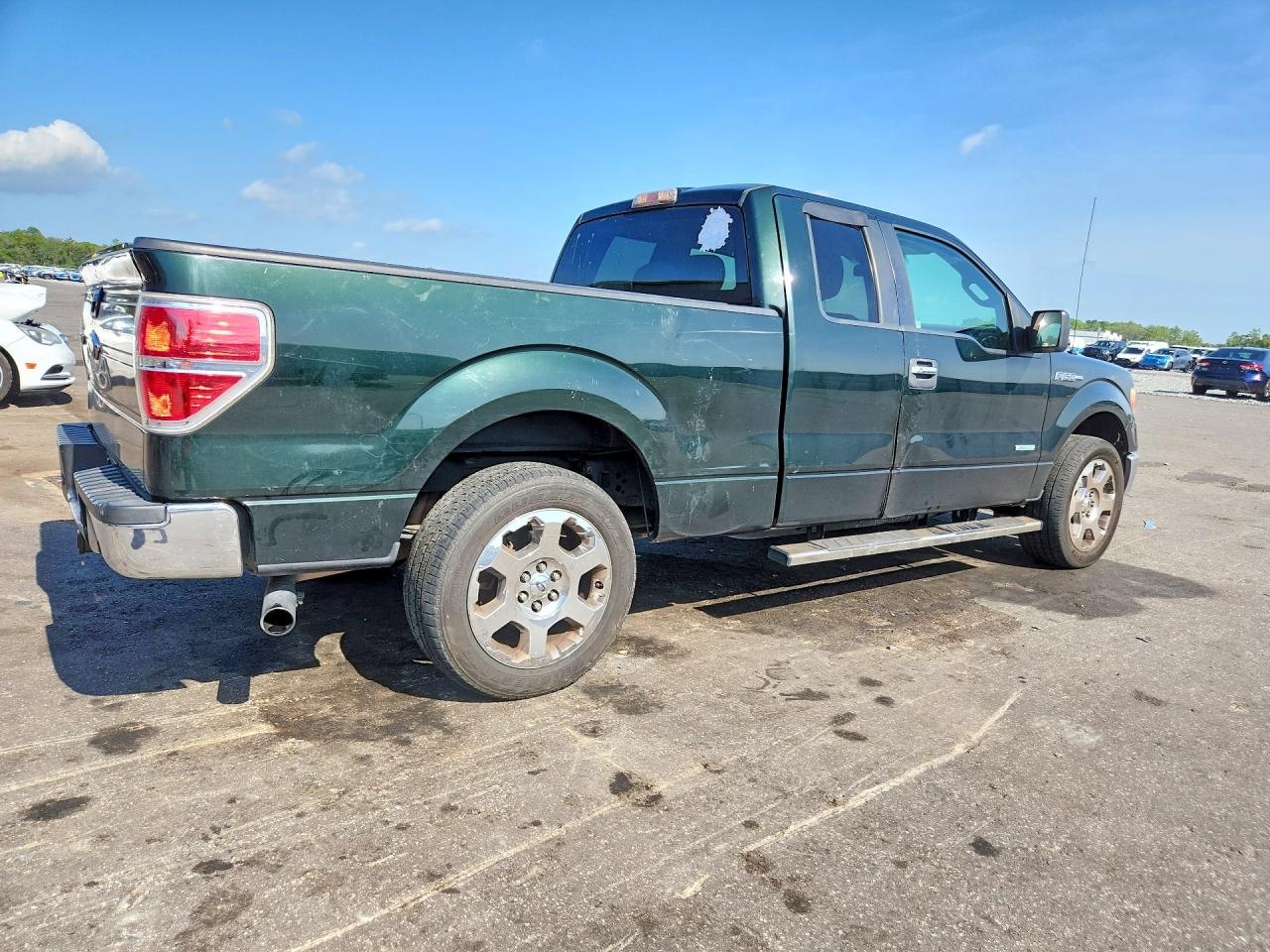 2012 Ford F150 Super Cab Green vin: 1FTFX1CT0CKE29763