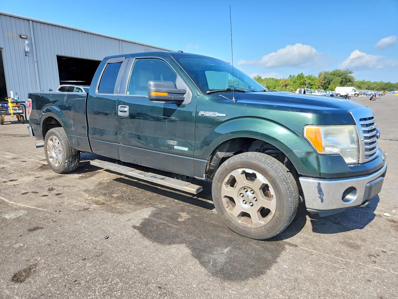 2012 Ford F150 Super Cab Green vin: 1FTFX1CT0CKE29763