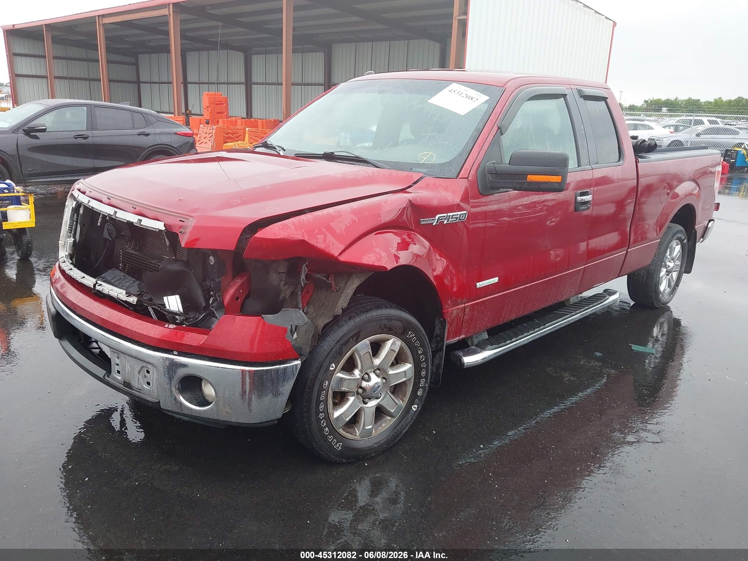 2013 Ford F-150 Xlt Red vin: 1FTFX1CT1DFB66998