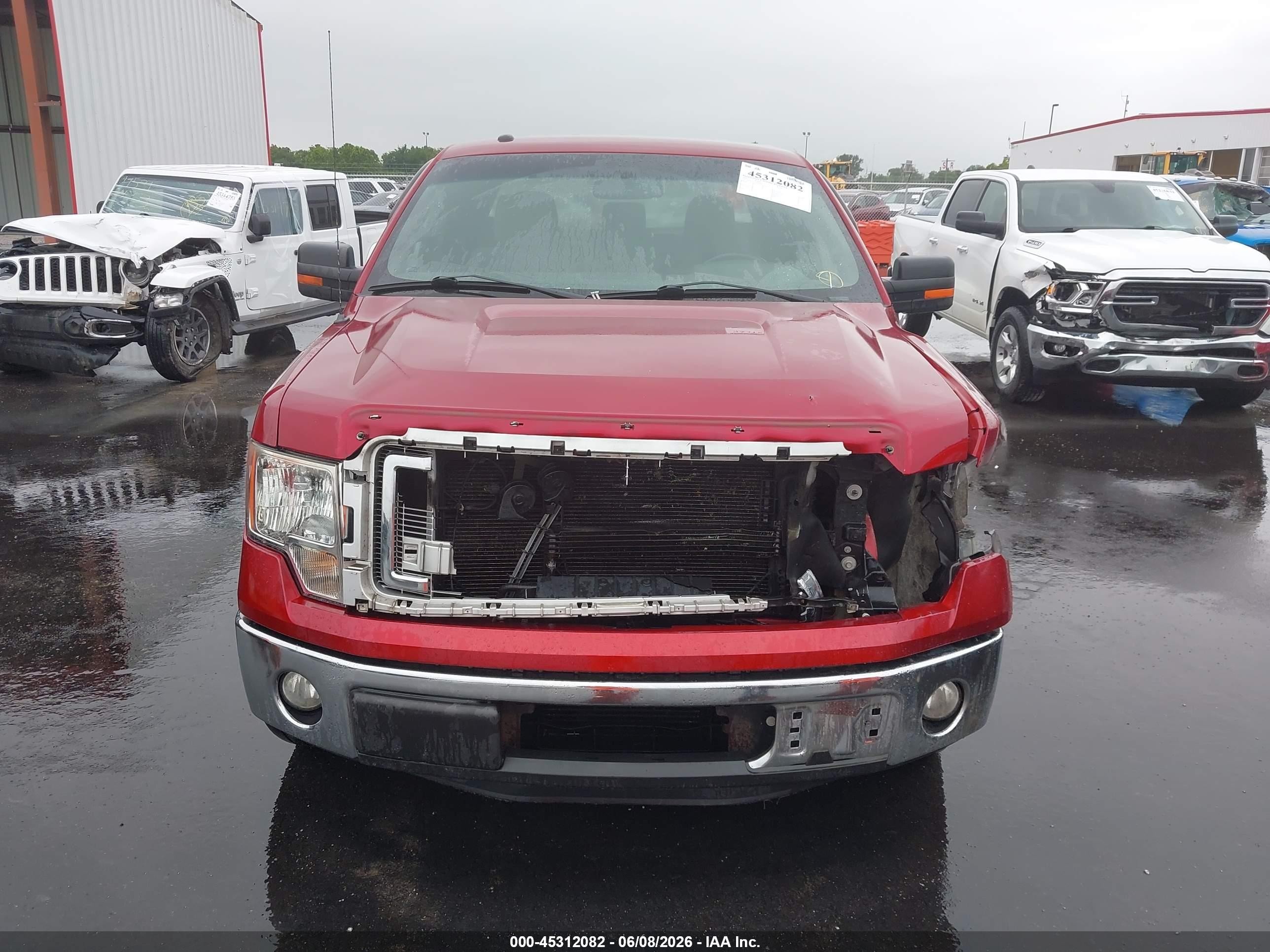 2013 Ford F-150 Xlt Red vin: 1FTFX1CT1DFB66998