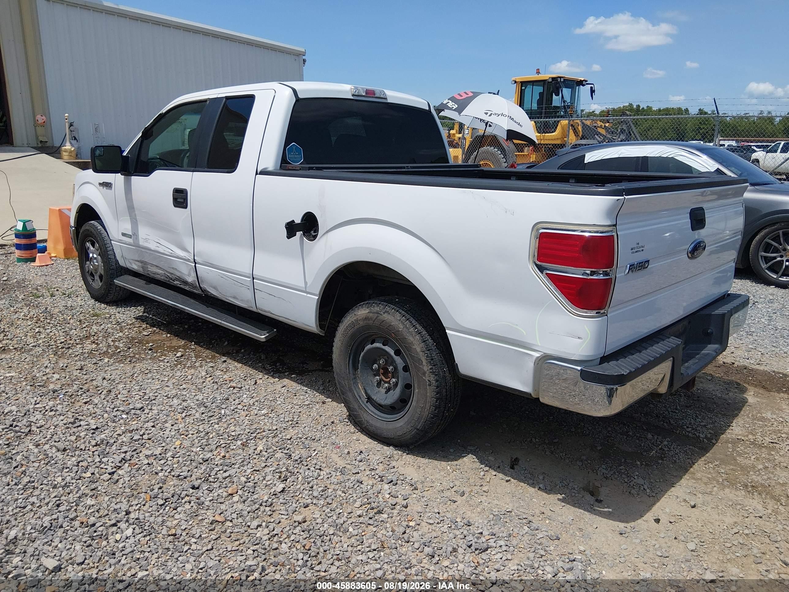 2012 Ford F-150 Xlt White vin: 1FTFX1CT2CFD07155