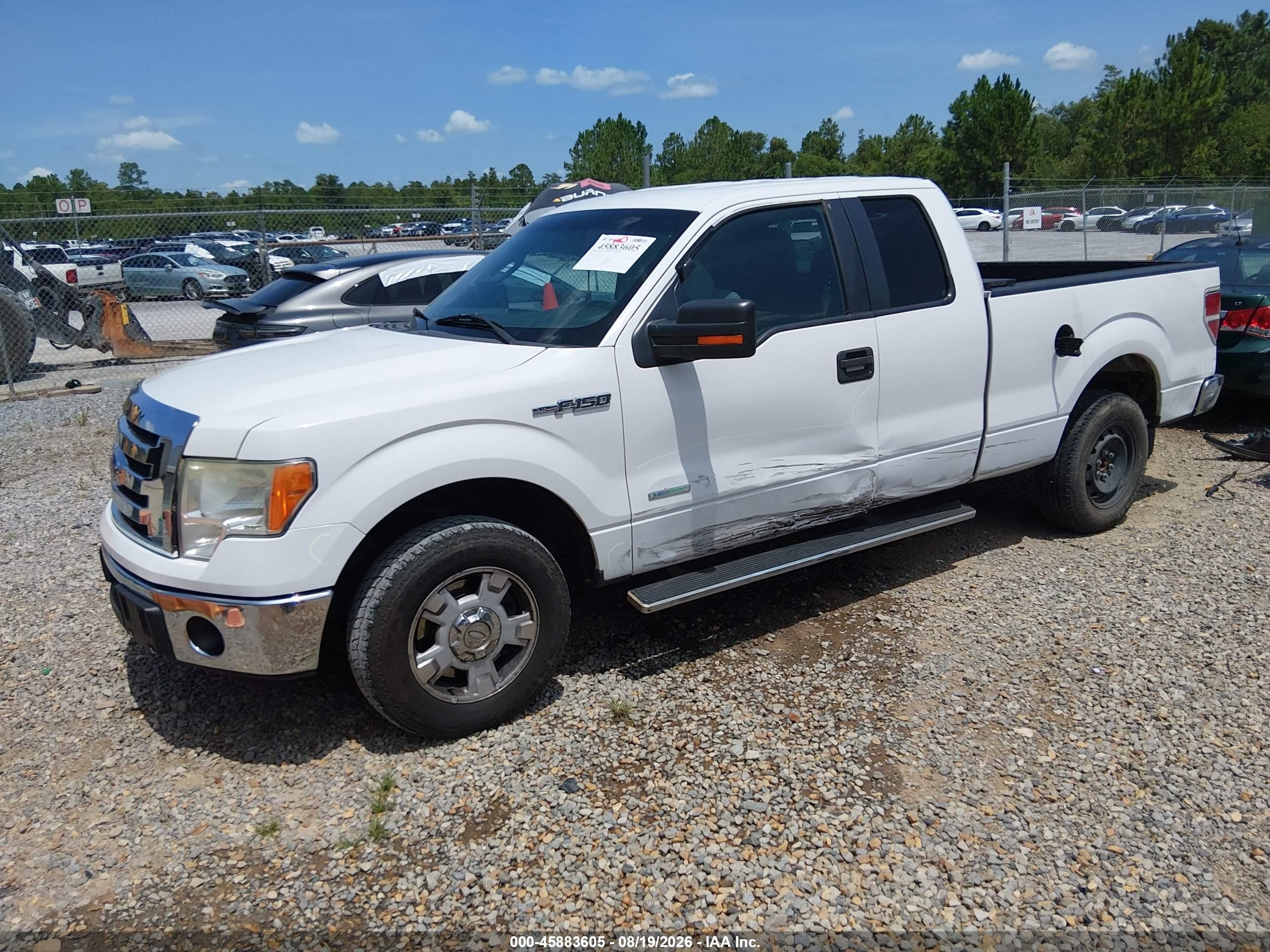 2012 Ford F-150 Xlt White vin: 1FTFX1CT2CFD07155