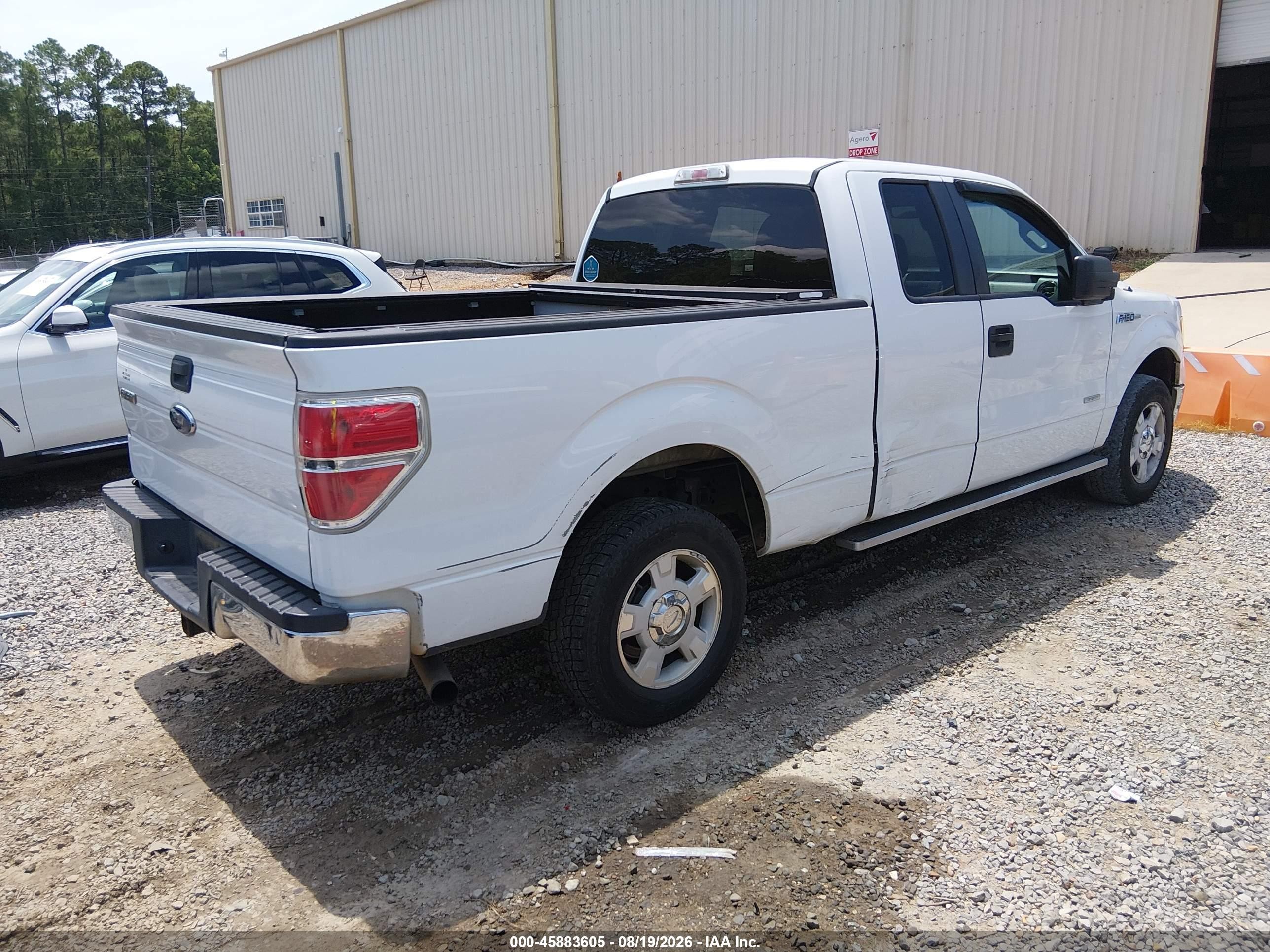 2012 Ford F-150 Xlt White vin: 1FTFX1CT2CFD07155
