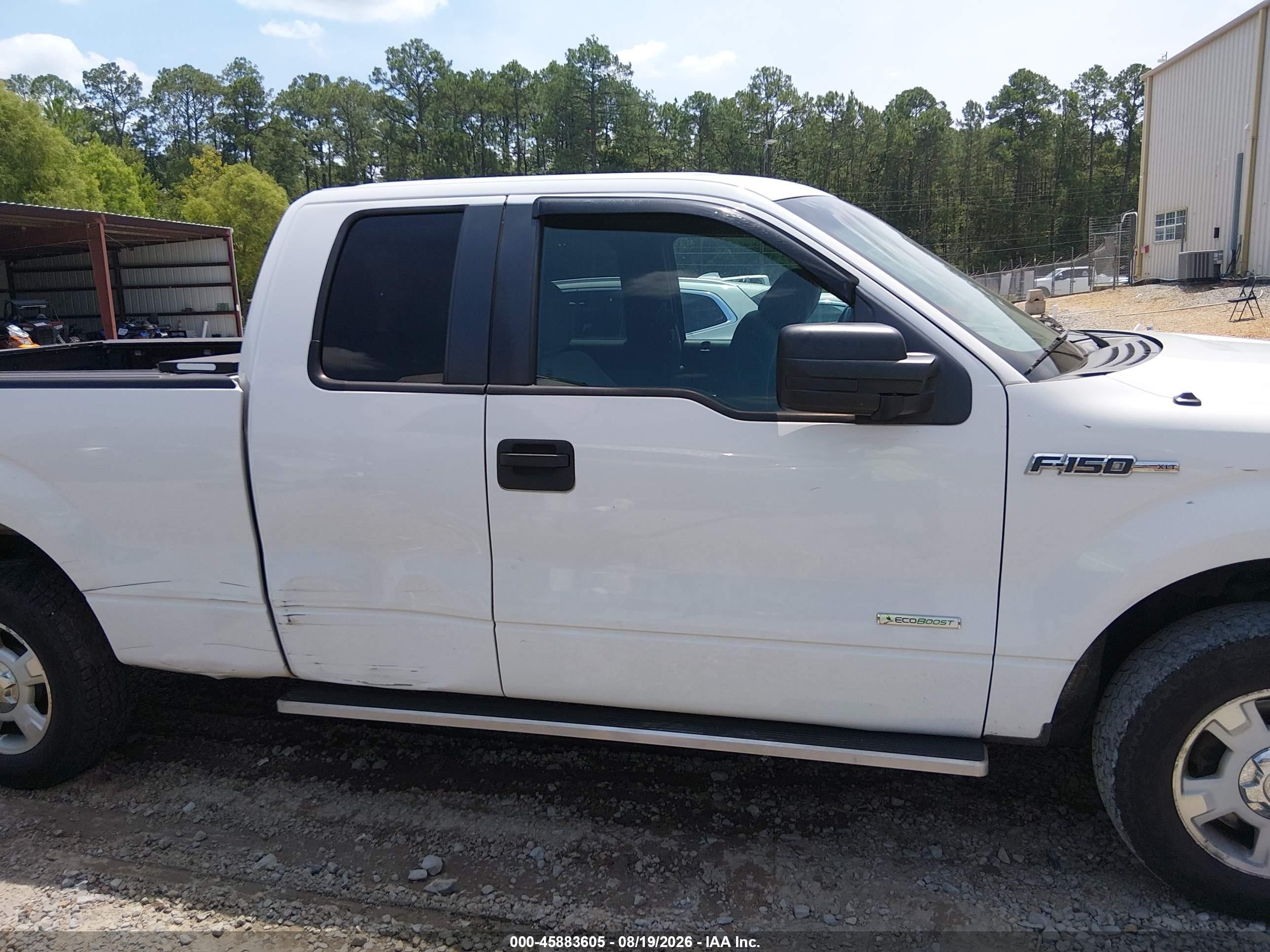 2012 Ford F-150 Xlt White vin: 1FTFX1CT2CFD07155