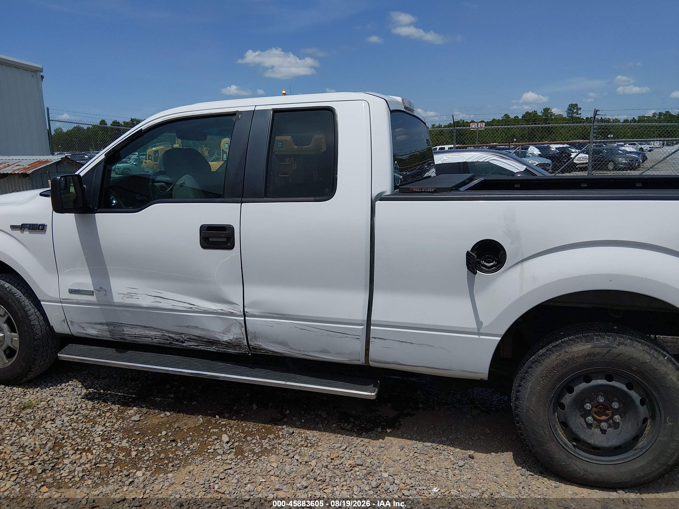 2012 Ford F-150 Xlt White vin: 1FTFX1CT2CFD07155