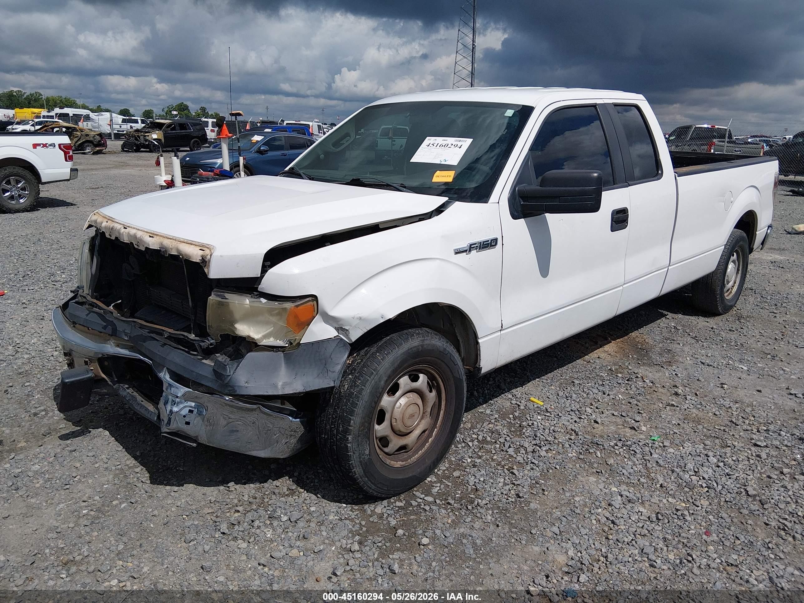 2014 Ford F-150 Xl White vin: 1FTFX1CT2EKF37093