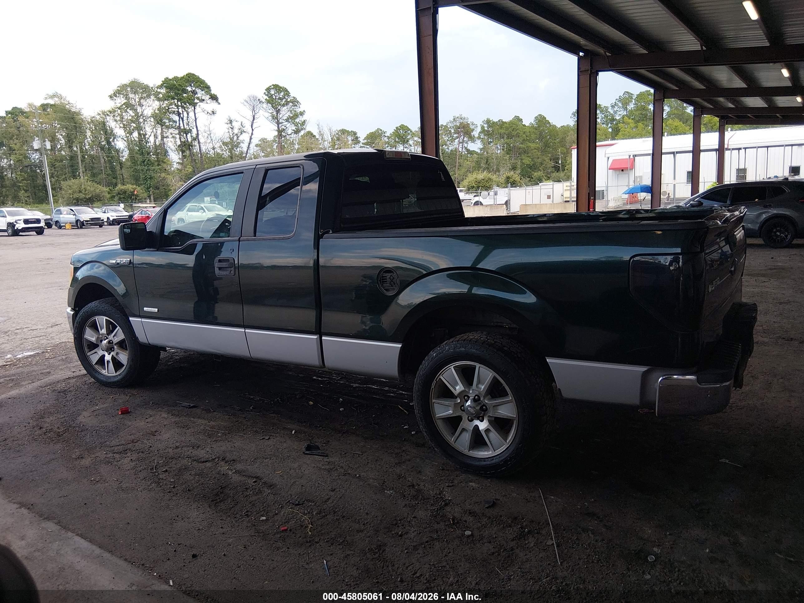 2013 Ford F-150 Xlt Green vin: 1FTFX1CT3DFE09825