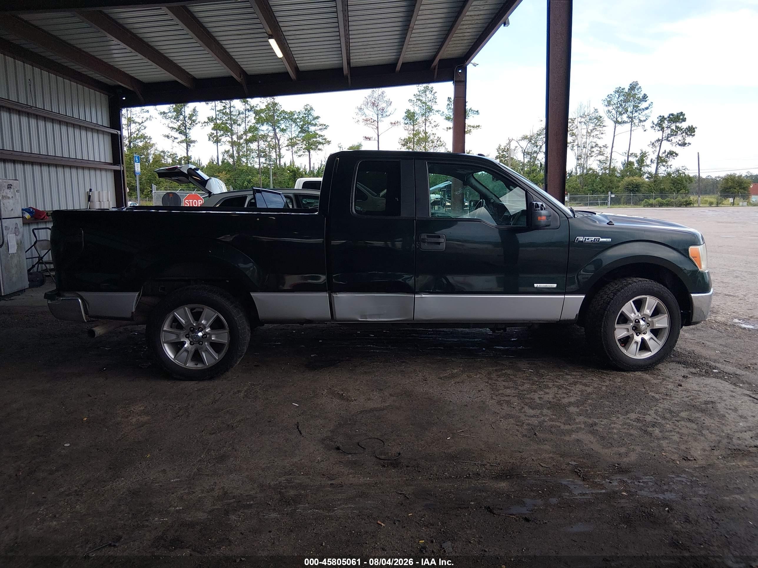 2013 Ford F-150 Xlt Green vin: 1FTFX1CT3DFE09825
