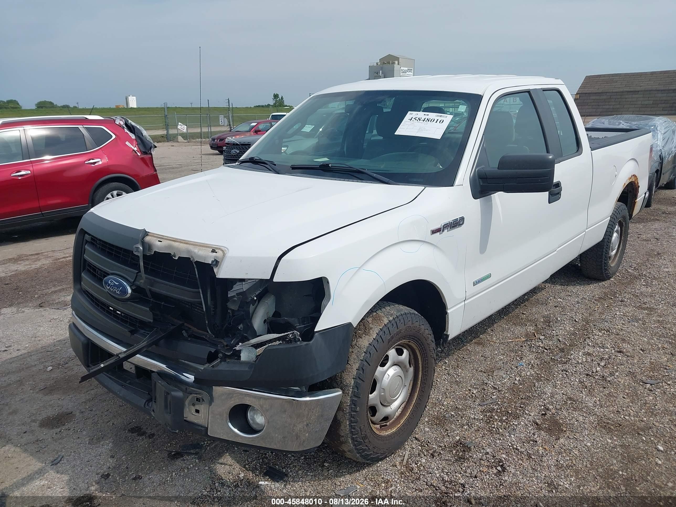 2014 Ford F-150 Xl White vin: 1FTFX1CT3EKD93764