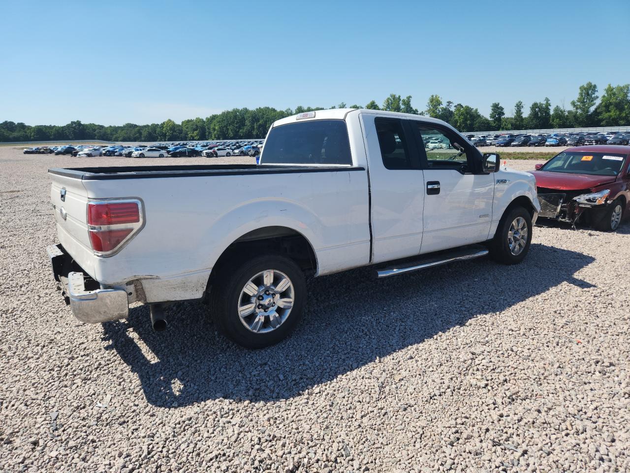 2012 Ford F150 Super Cab White vin: 1FTFX1CT4CFA33697