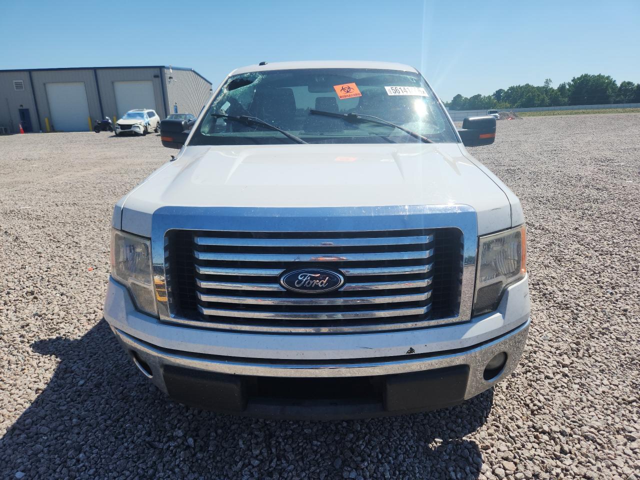 2012 Ford F150 Super Cab White vin: 1FTFX1CT4CFA33697