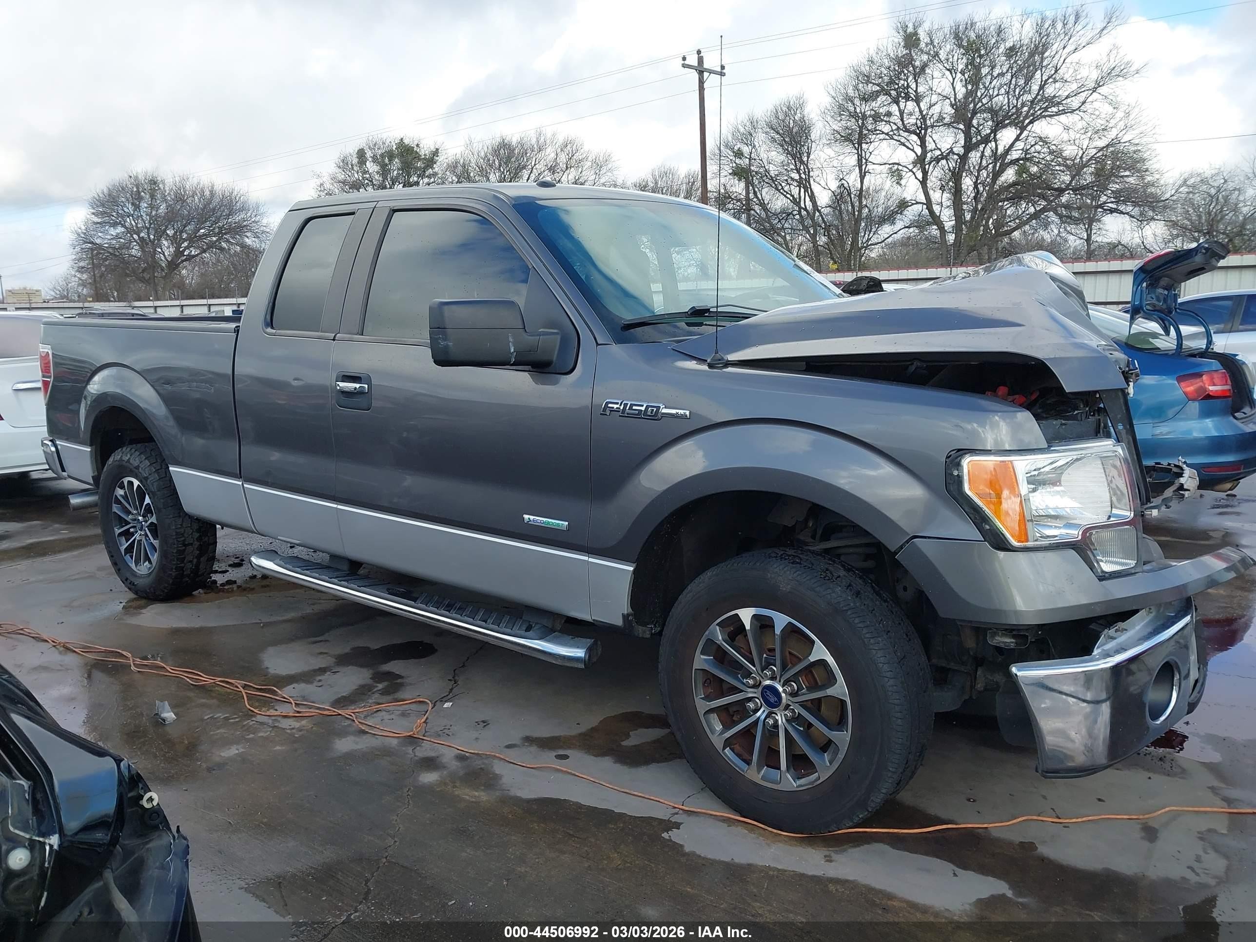 2013 Ford F-150 Xlt Gray vin: 1FTFX1CT4DKD07201