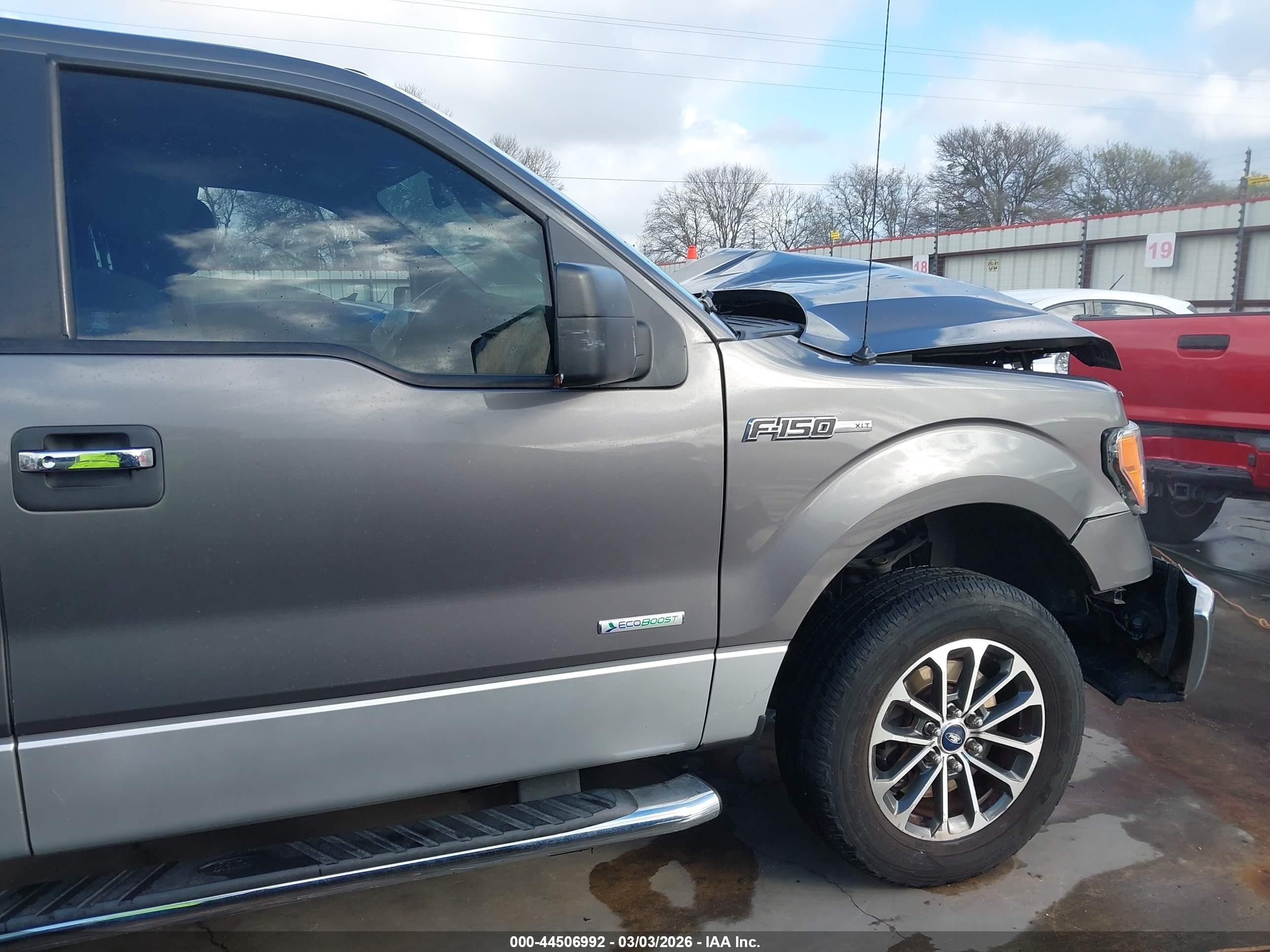 2013 Ford F-150 Xlt Gray vin: 1FTFX1CT4DKD07201