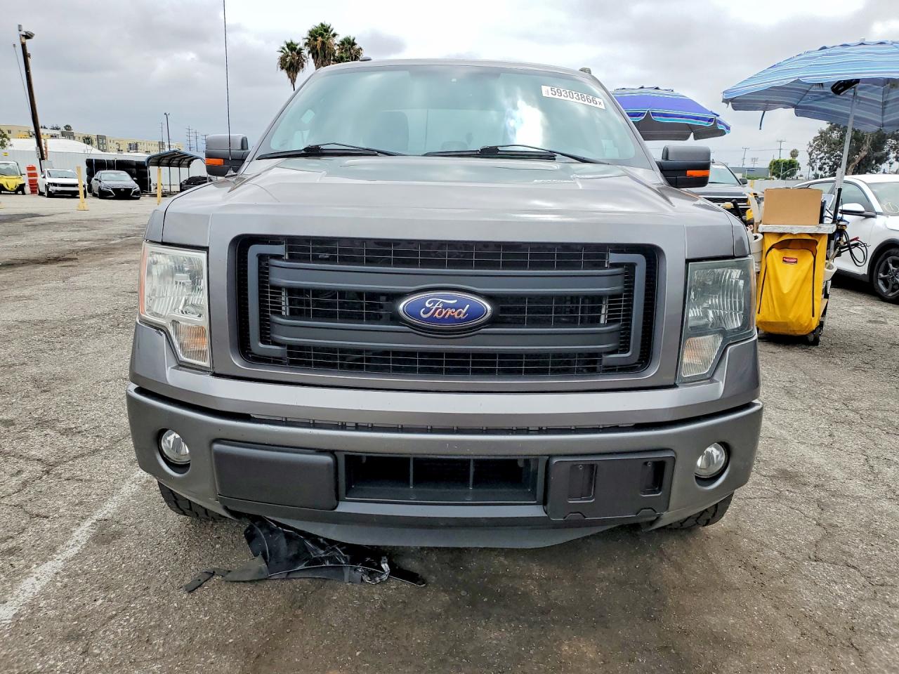 2014 Ford F150 Super Cab Gray vin: 1FTFX1CT4EFA95104