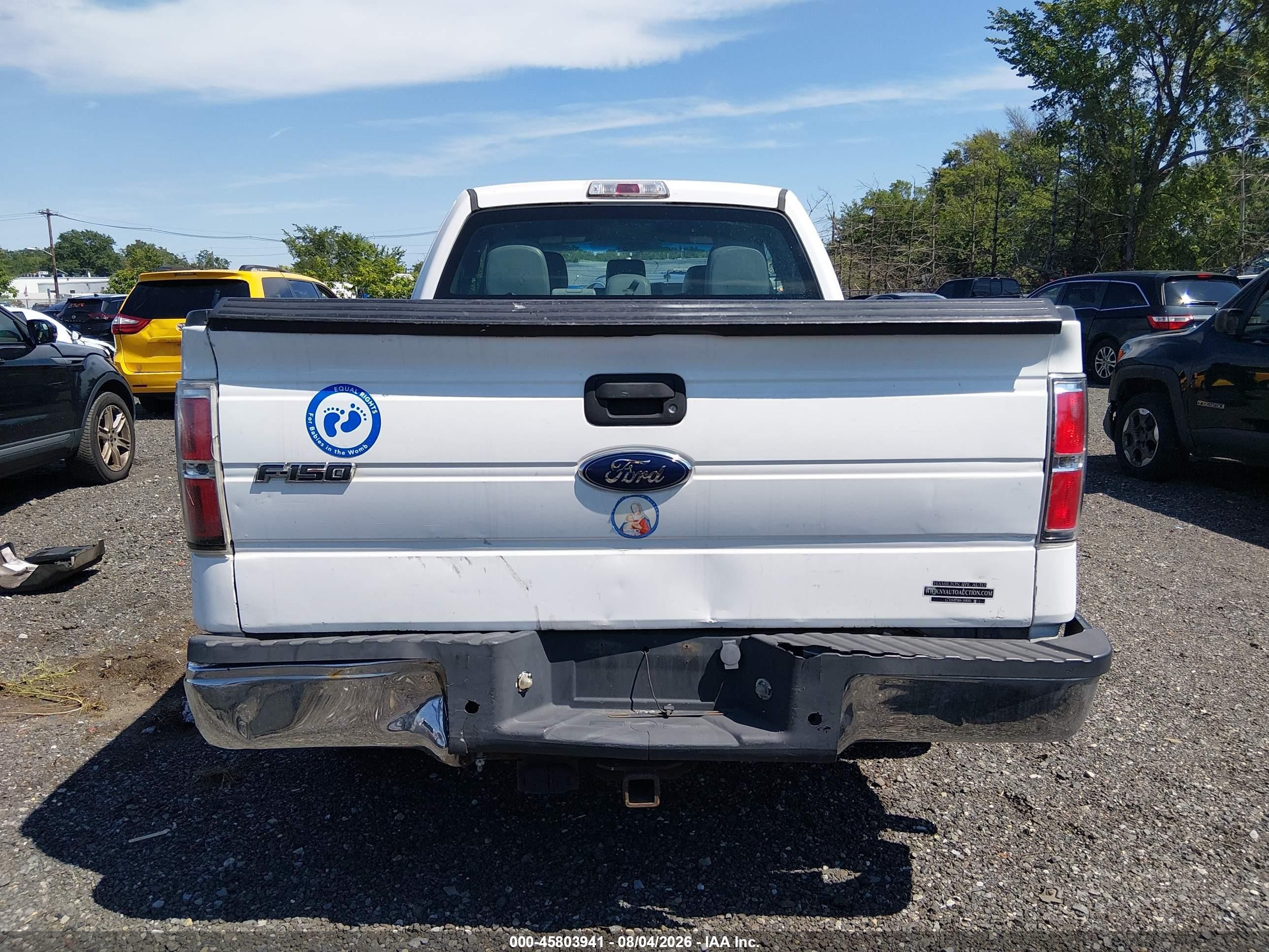 2013 Ford F-150 Xl White vin: 1FTFX1CT5DKG33685