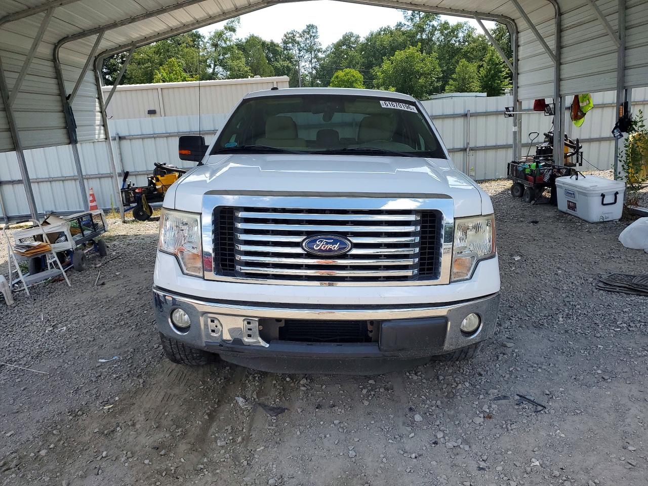 2011 Ford F150 Super Cab White vin: 1FTFX1CT7BFA91298